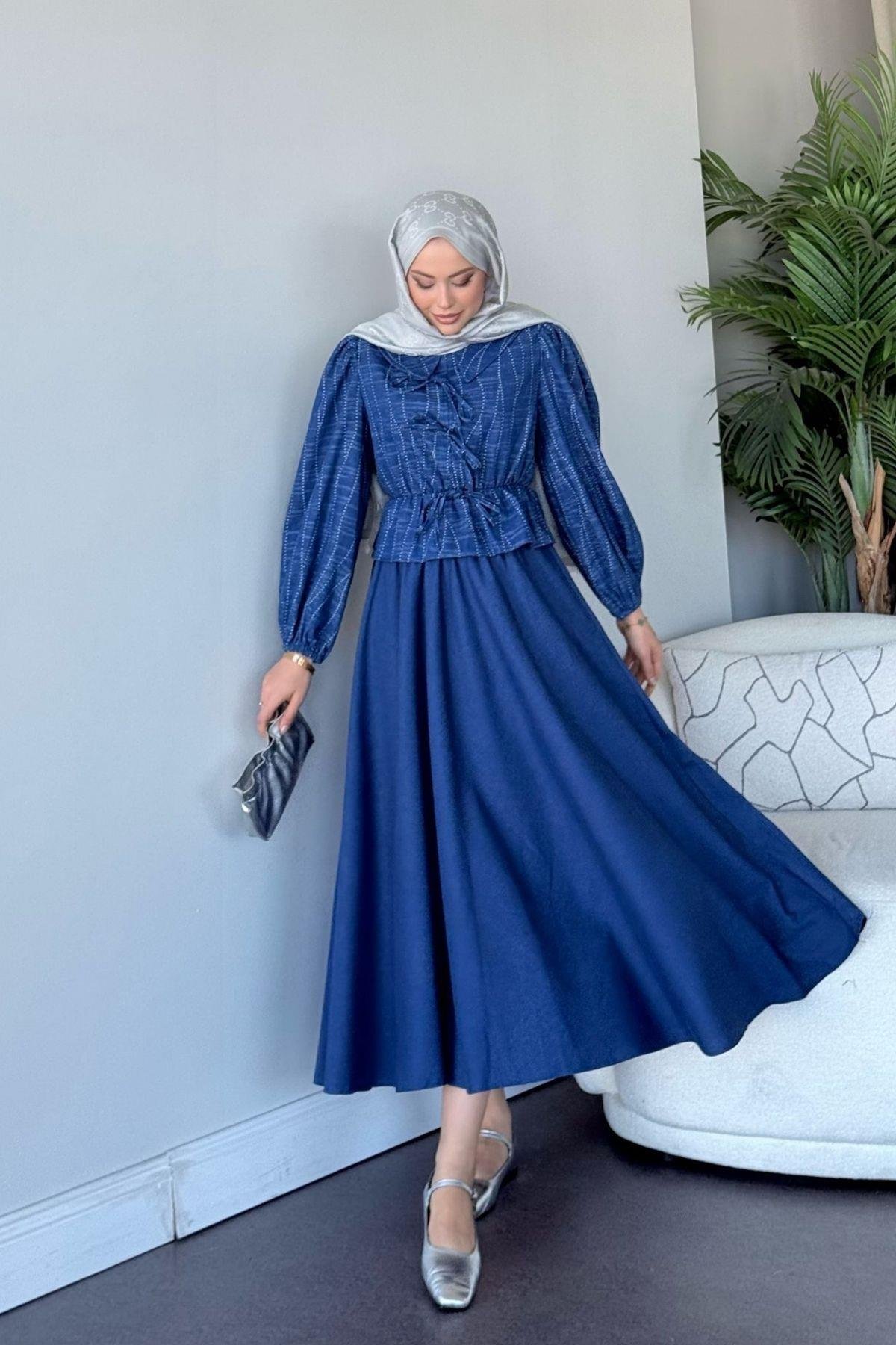 Meral Etekli Takım Mavi, Fiyatları Meral Etekli Takım Mavi