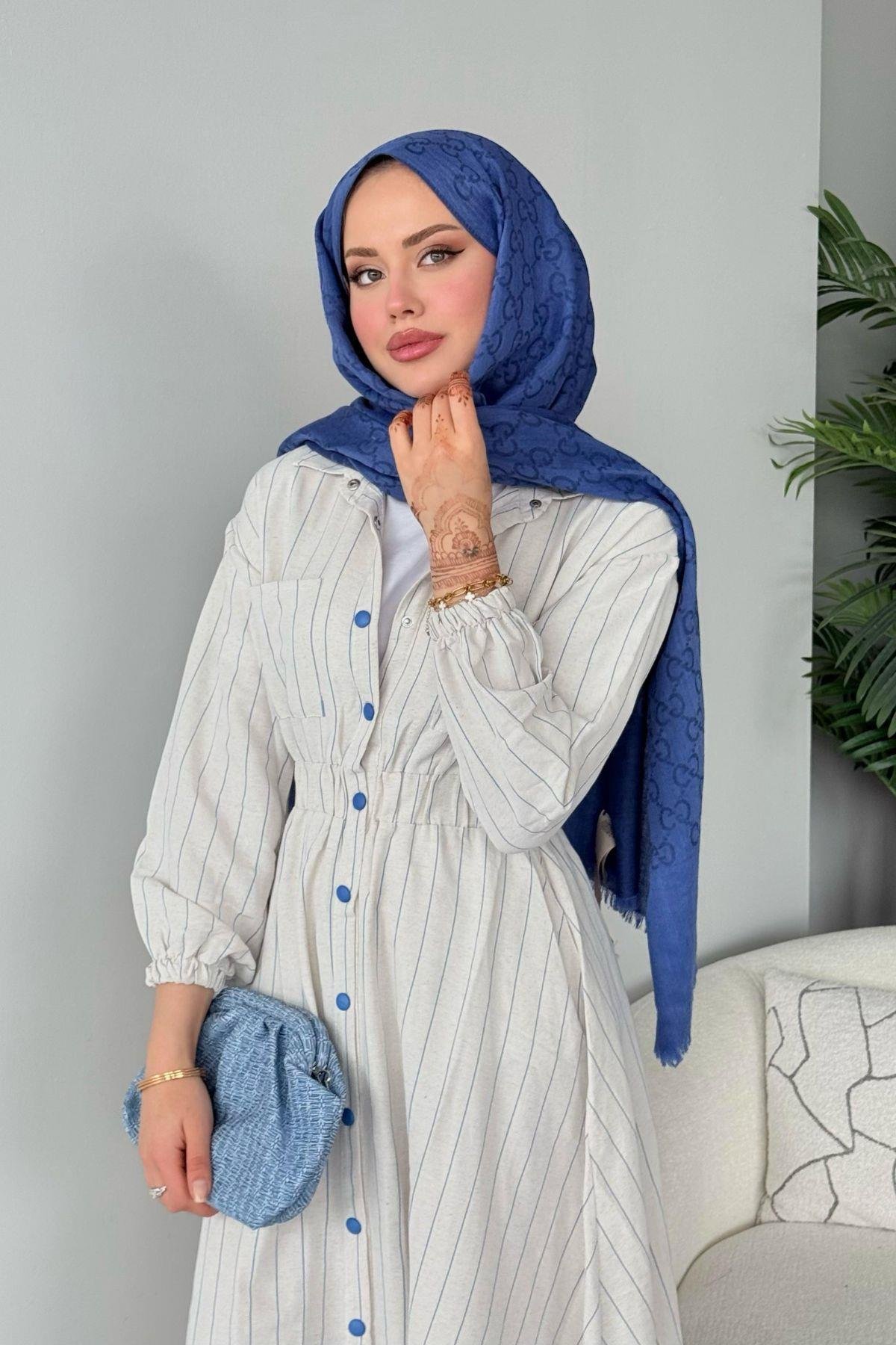 Mercan Elbise Mavi, Fiyatları Mercan Elbise Mavi - Haza Moda 