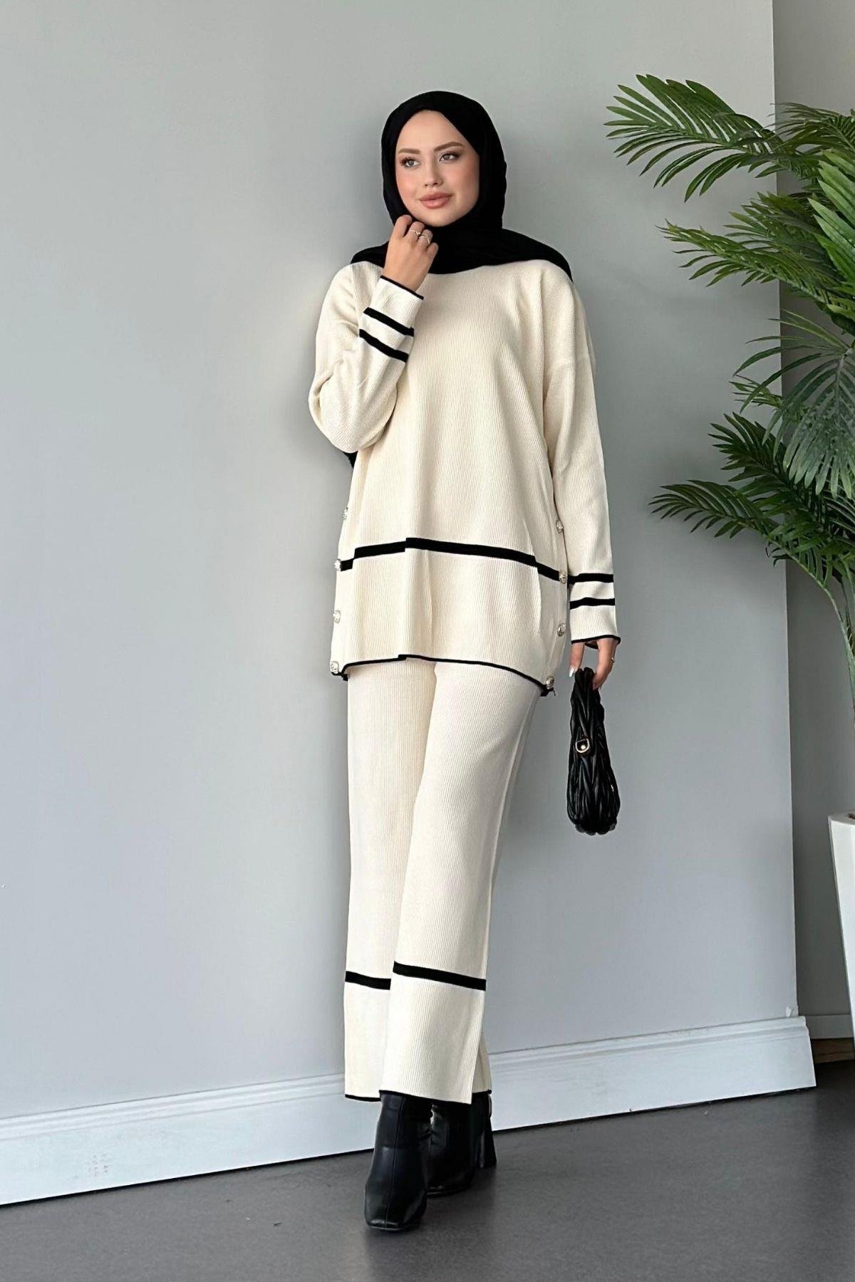 Merli Triko Takım Ekru, Fiyatları 