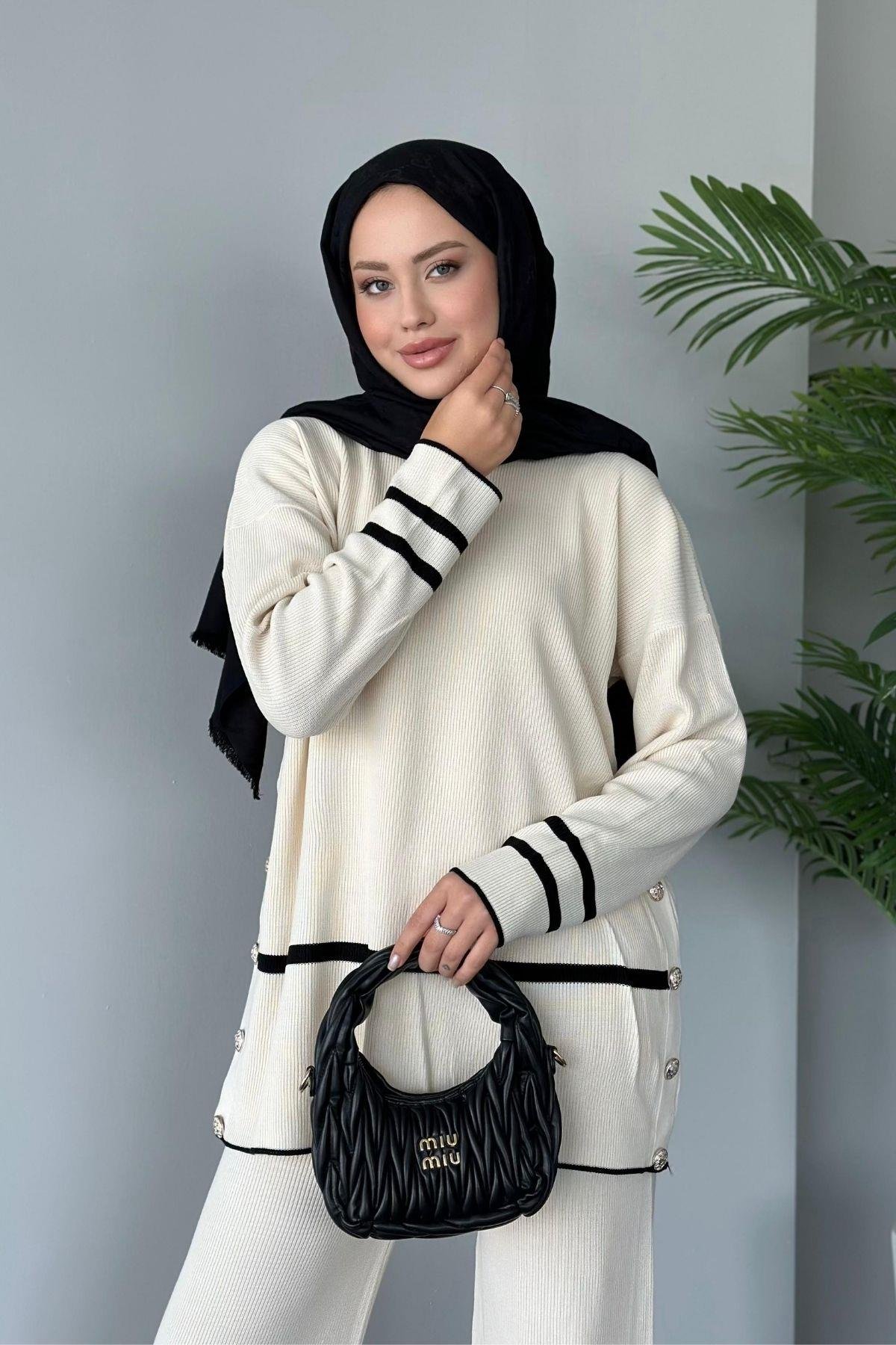 Merli Triko Takım Ekru, Fiyatları 