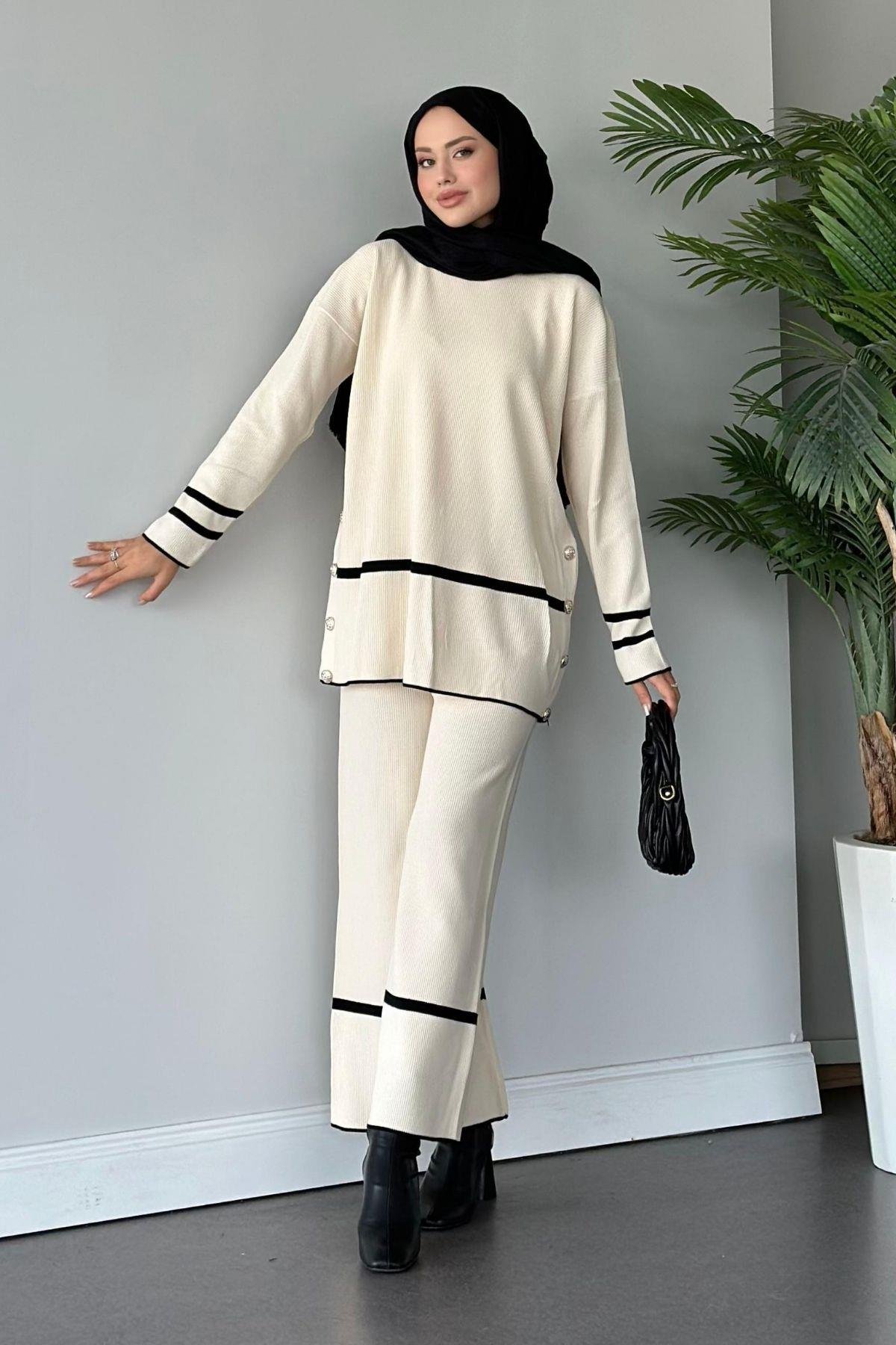 Merli Triko Takım Ekru, Fiyatları 