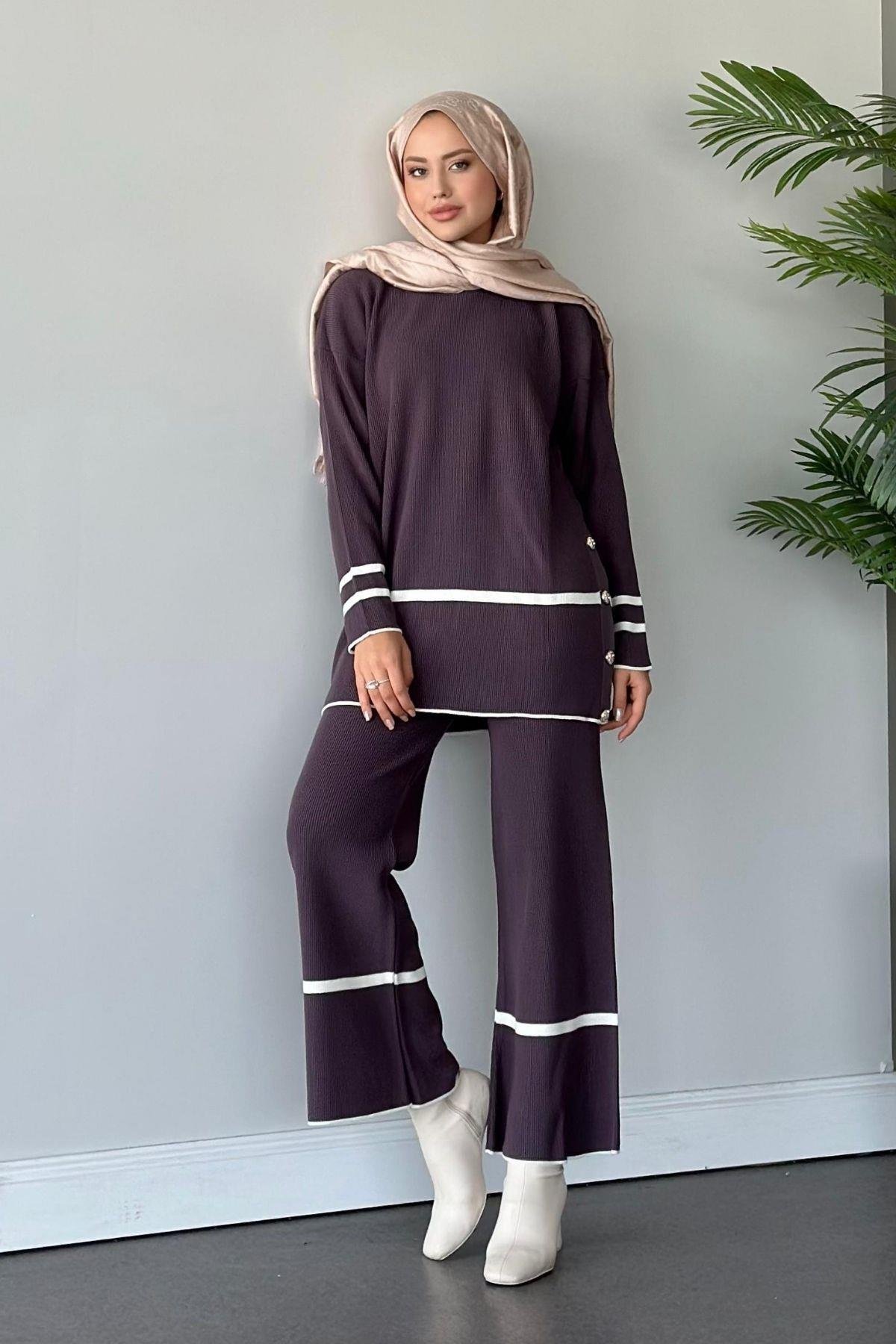 Merli Triko Takım Mürdüm, Fiyatları 