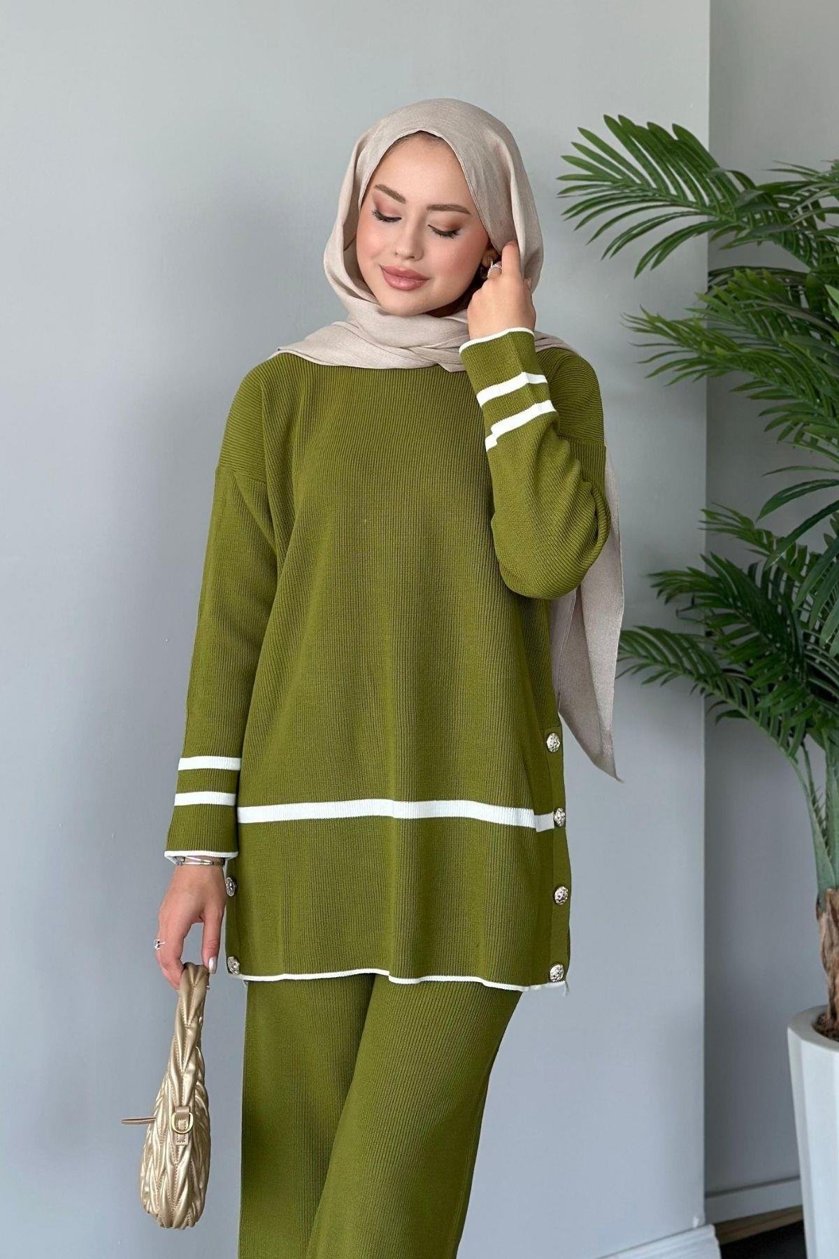 Merli Triko Takım Yağyeşili, Fiyatları 