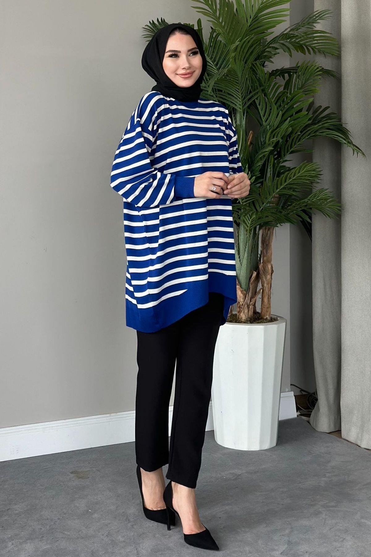 Merserize Çizgili Tunik Saks, Fiyatları 