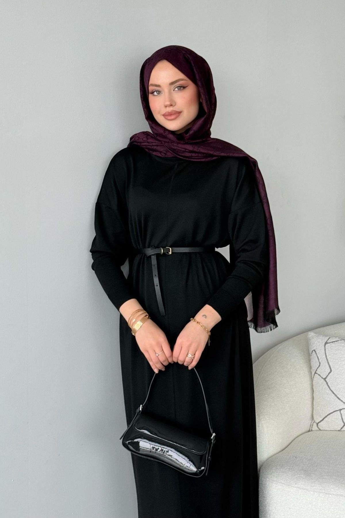 Merserize Melek Elbise Siyah, Fiyatları Merserize Melek Elbise Siyah - Haza Moda 