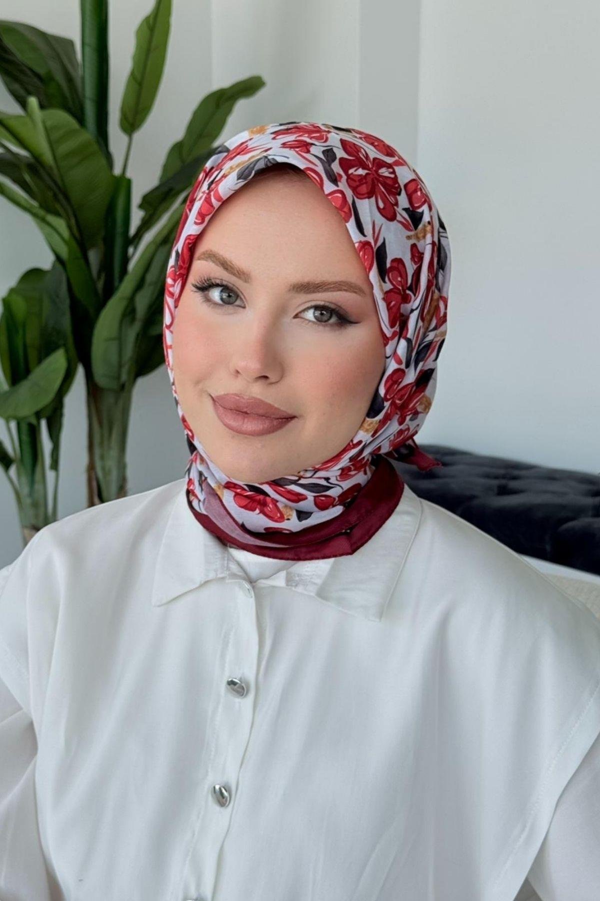 Meva Soft Eşarp Bordo, Fiyatları Meva Soft Eşarp Bordo- Haza Moda 