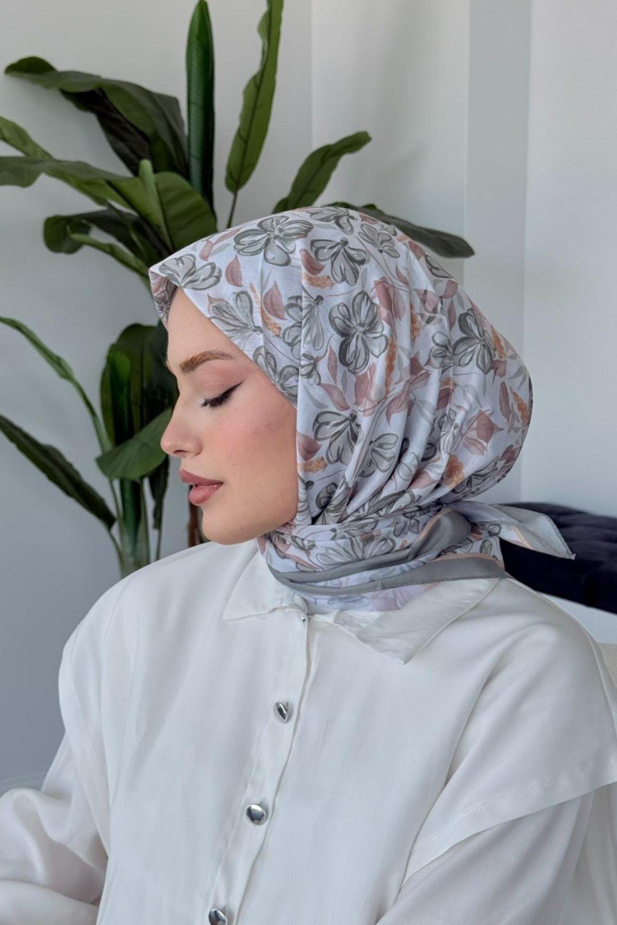 Meva Soft Eşarp Gri, Fiyatları Meva Soft Eşarp Gri- Haza Moda 