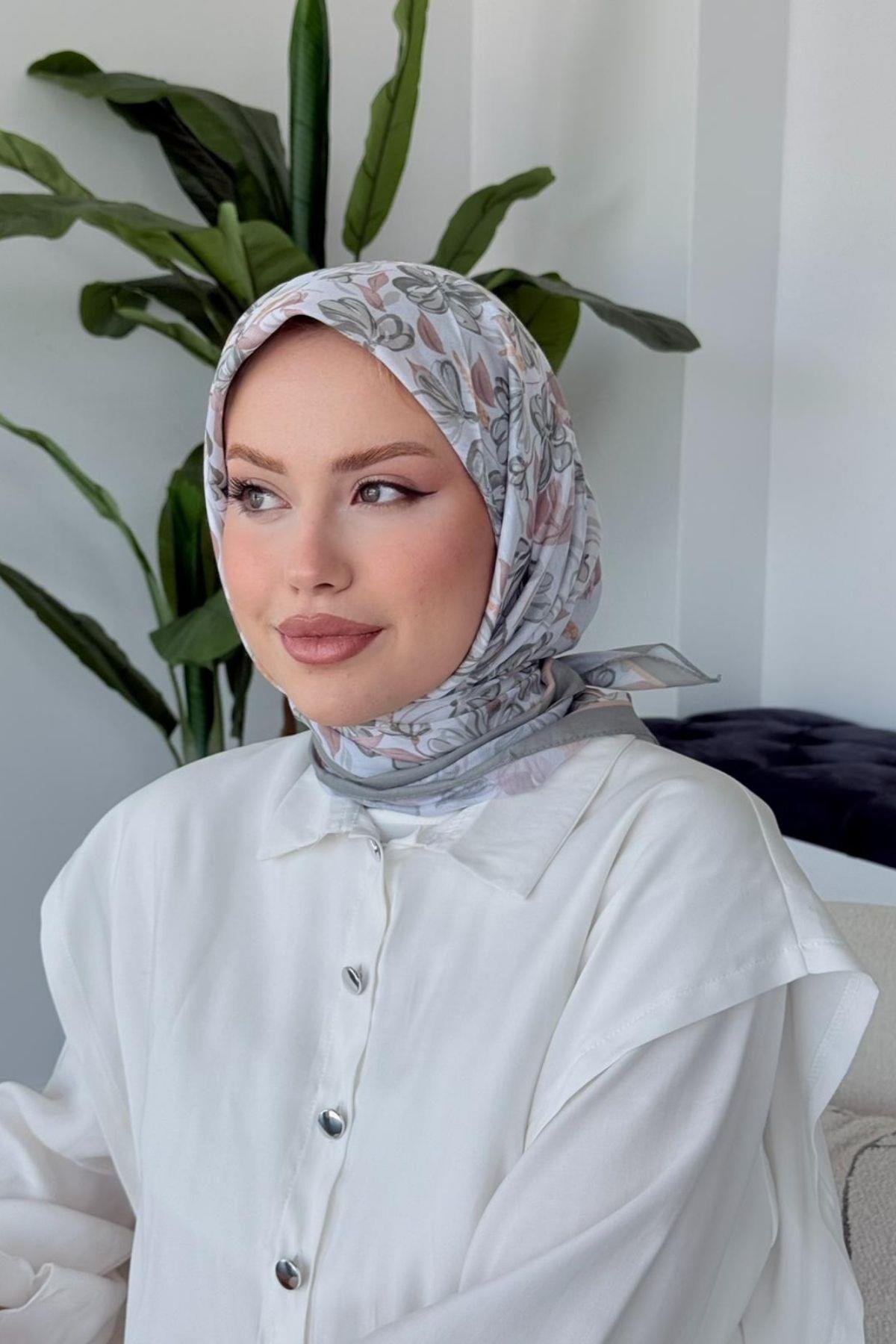 Meva Soft Eşarp Gri, Fiyatları Meva Soft Eşarp Gri- Haza Moda 