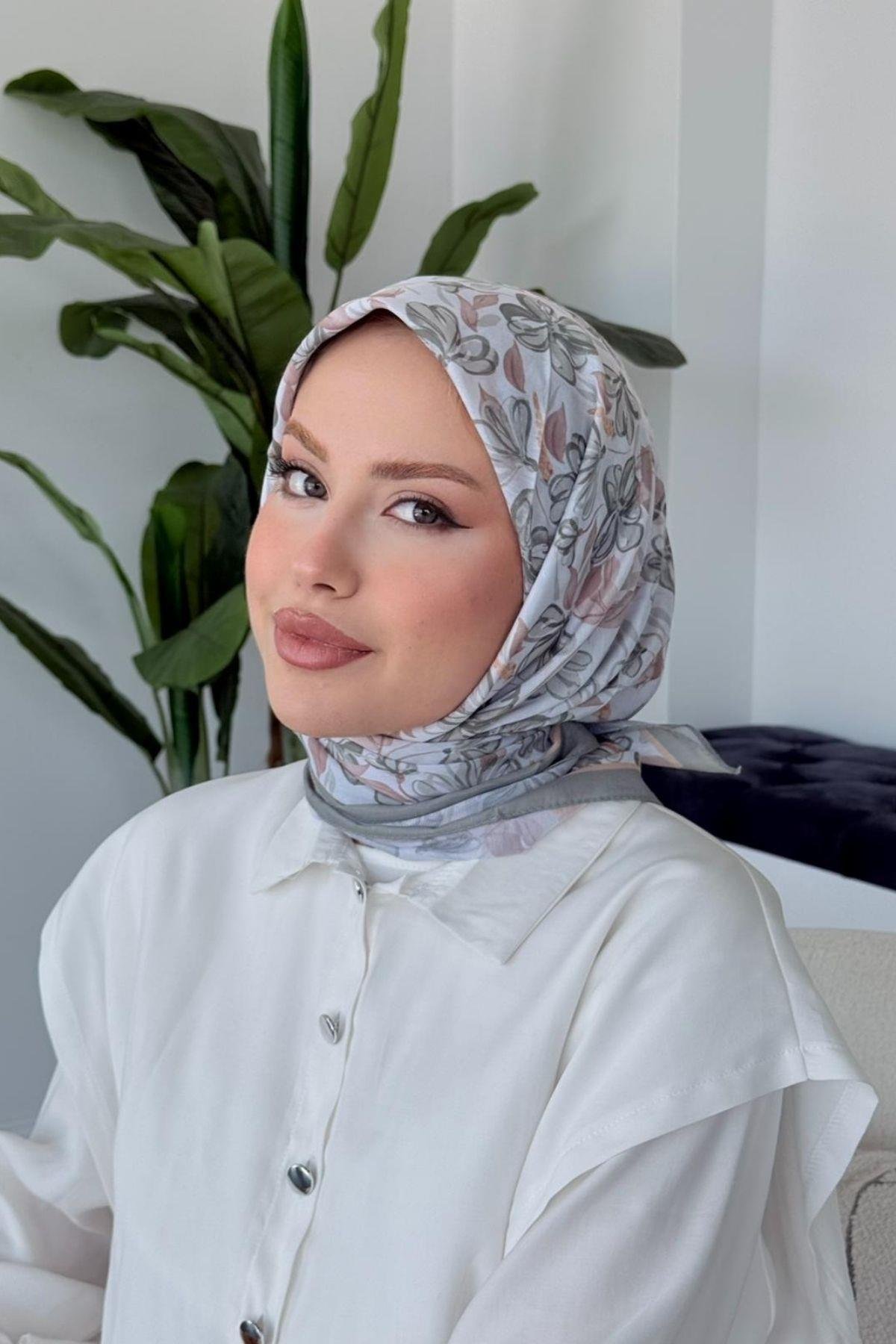 Meva Soft Eşarp Gri, Fiyatları Meva Soft Eşarp Gri- Haza Moda 