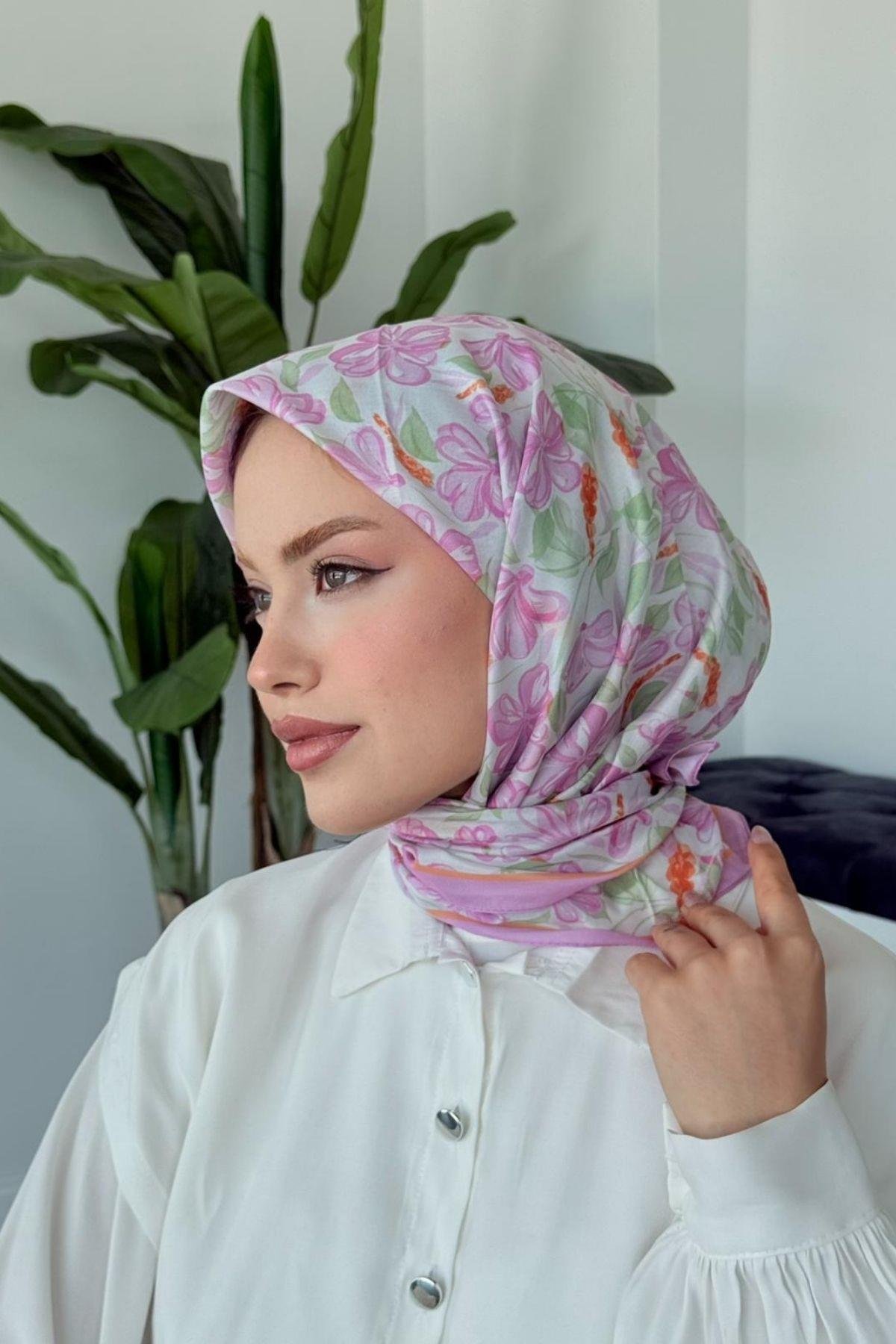 Meva Soft Eşarp Lila, Fiyatları Meva Soft Eşarp Lila- Haza Moda 