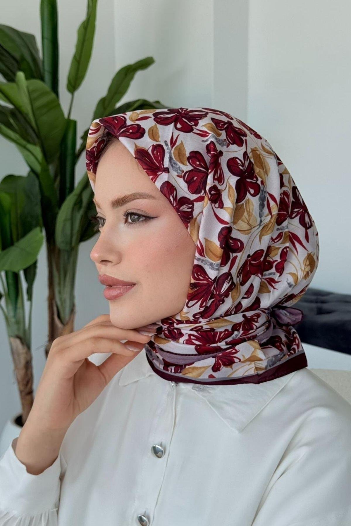 Meva Soft Eşarp Mürdüm, Fiyatları Meva Soft Eşarp Mürdüm- Haza Moda 