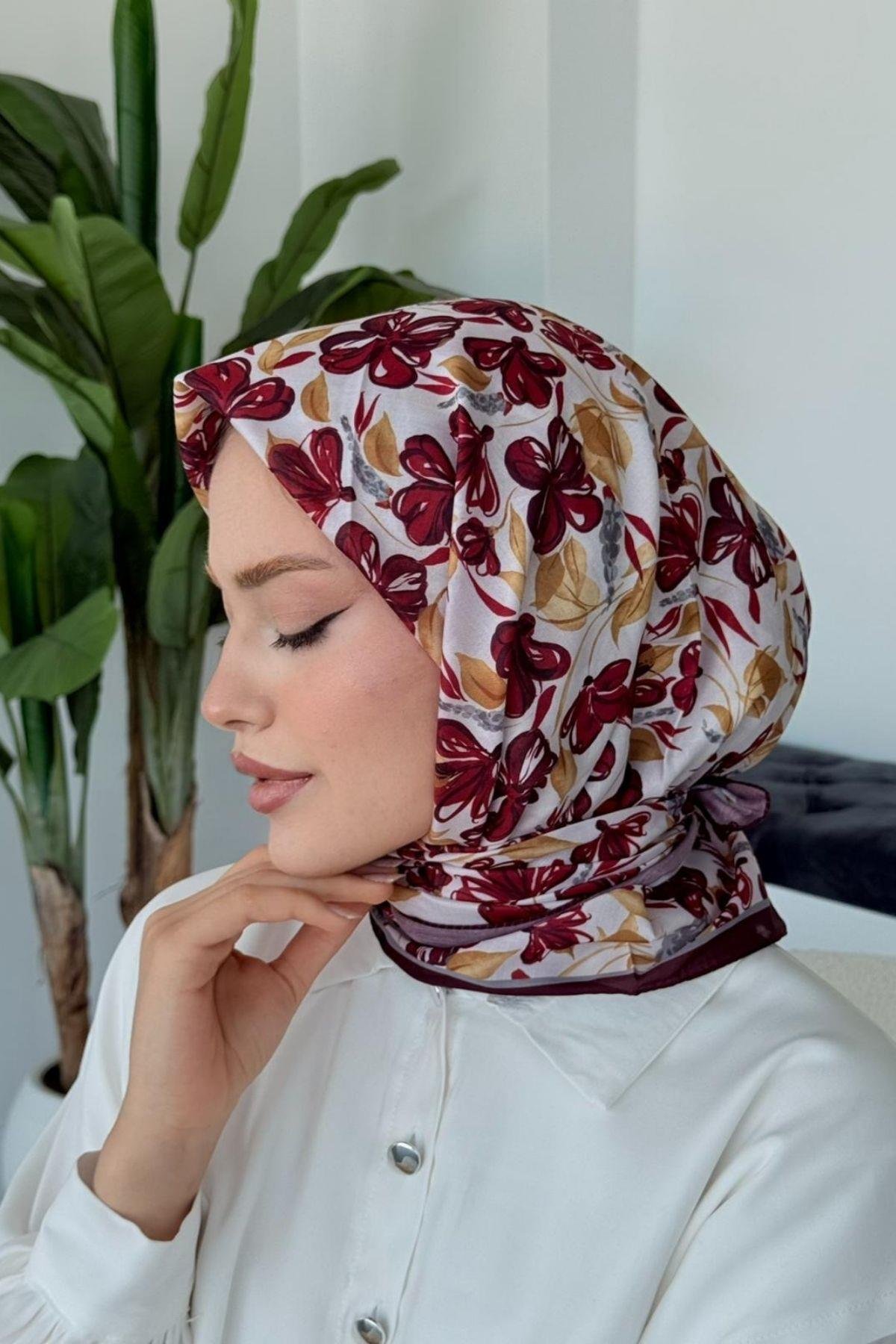 Meva Soft Eşarp Mürdüm, Fiyatları Meva Soft Eşarp Mürdüm- Haza Moda 