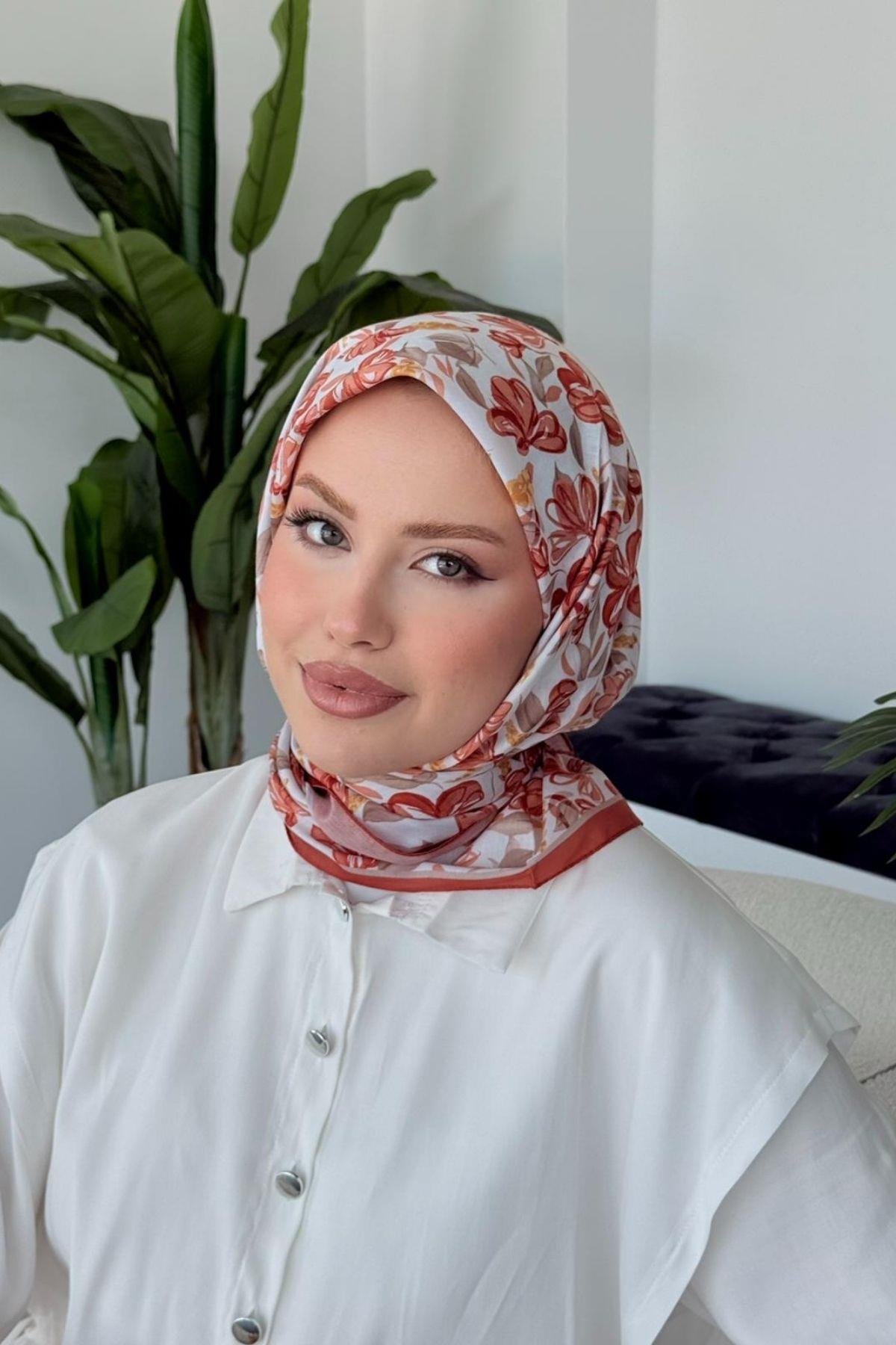 Meva Soft Eşarp Turuncu, Fiyatları Meva Soft Eşarp Turuncu- Haza Moda 