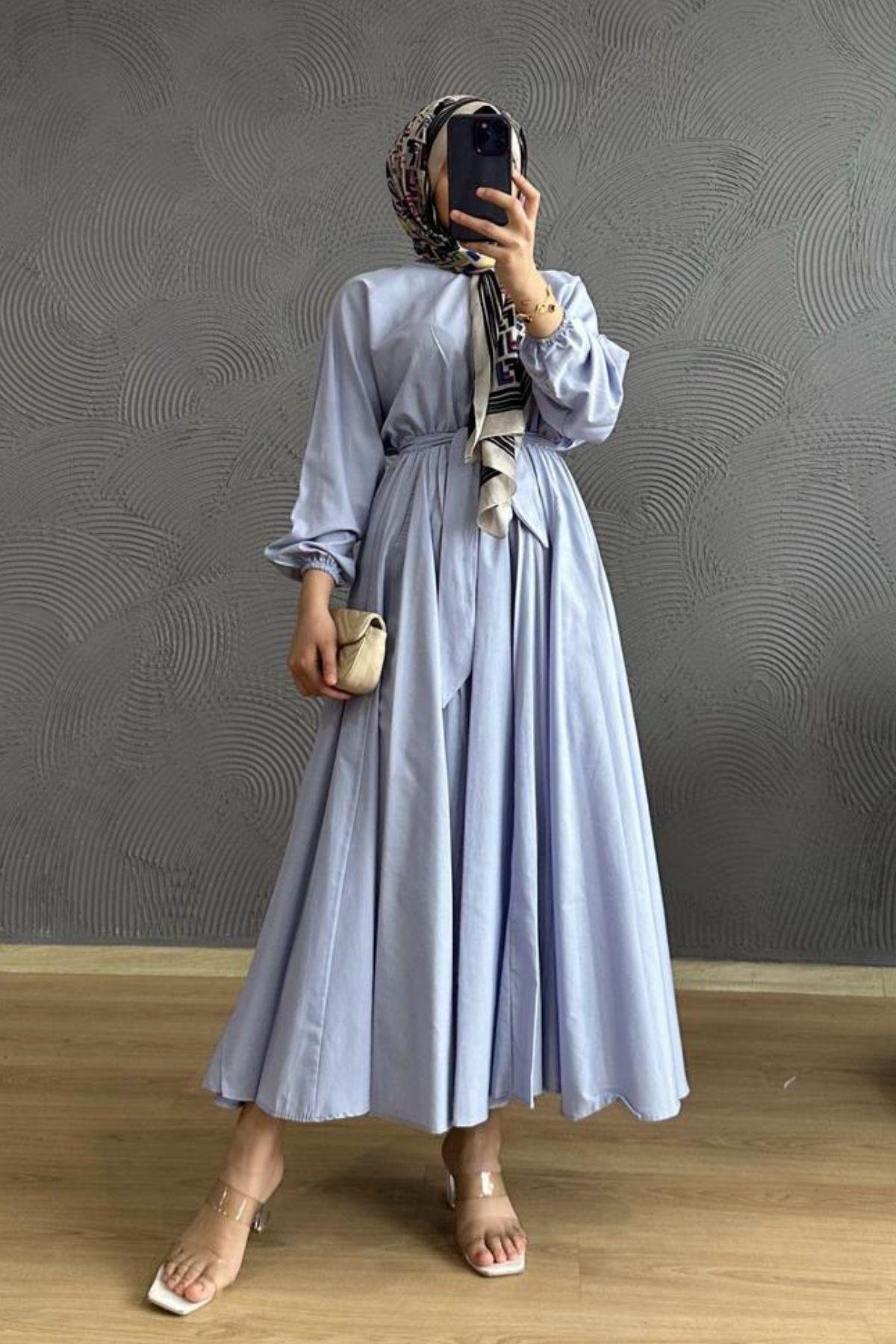 Mevlana Elbise Lila, Fiyatları Mevlana Elbise Lila – Haza Moda | Tesettür Giyim