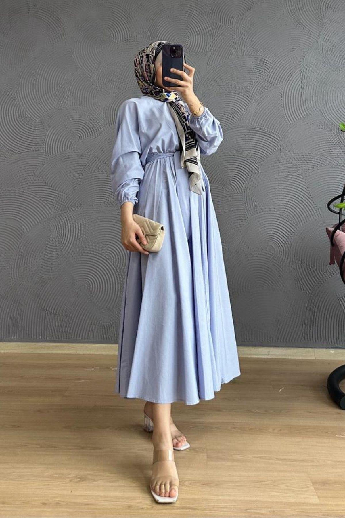 Mevlana Elbise Lila, Fiyatları Mevlana Elbise Lila – Haza Moda | Tesettür Giyim