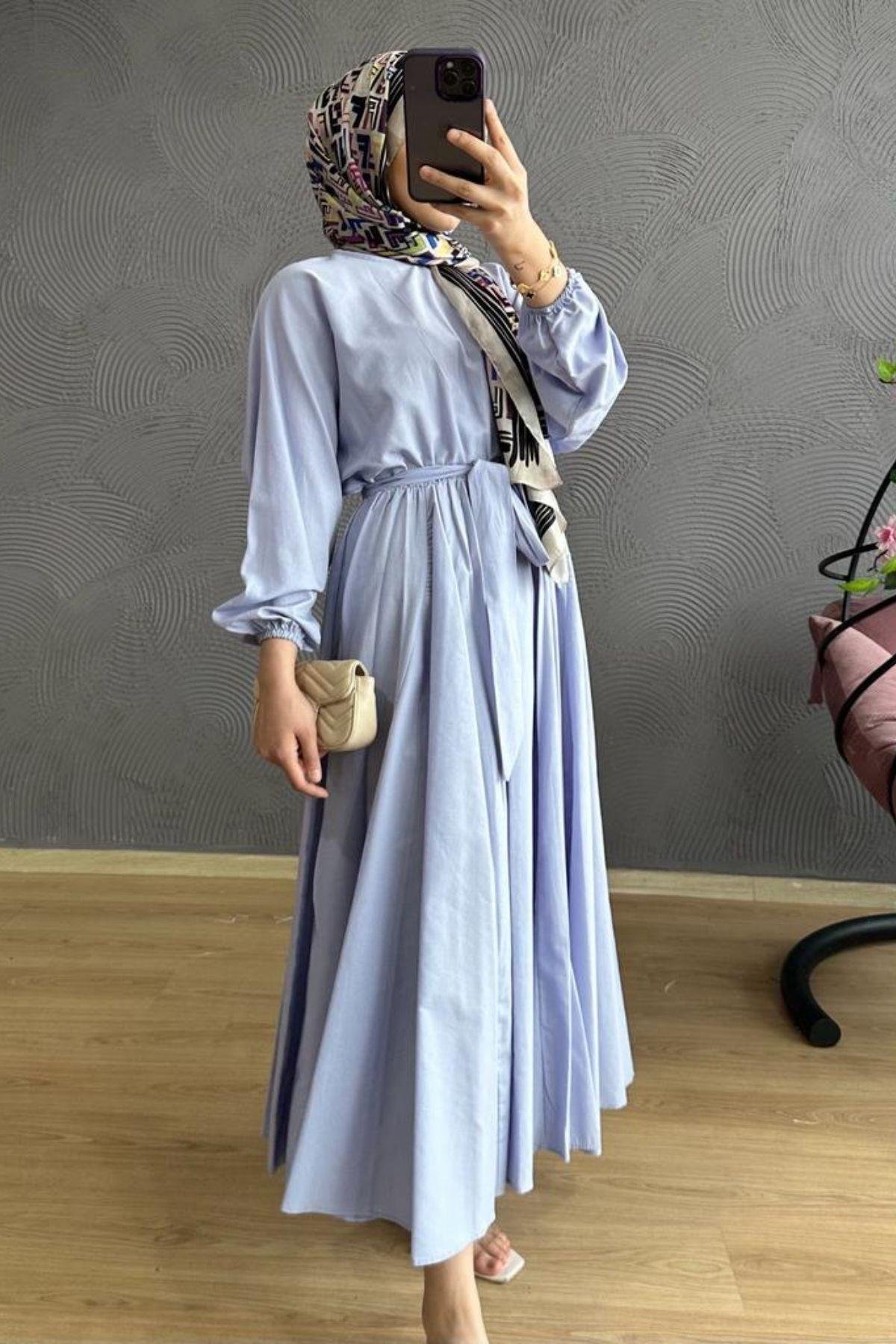 Mevlana Elbise Lila, Fiyatları Mevlana Elbise Lila – Haza Moda | Tesettür Giyim