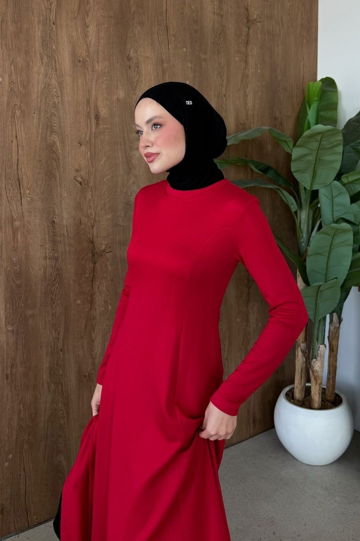 Meylin Şal Detay Elbise Kırmızı, Fiyatları 