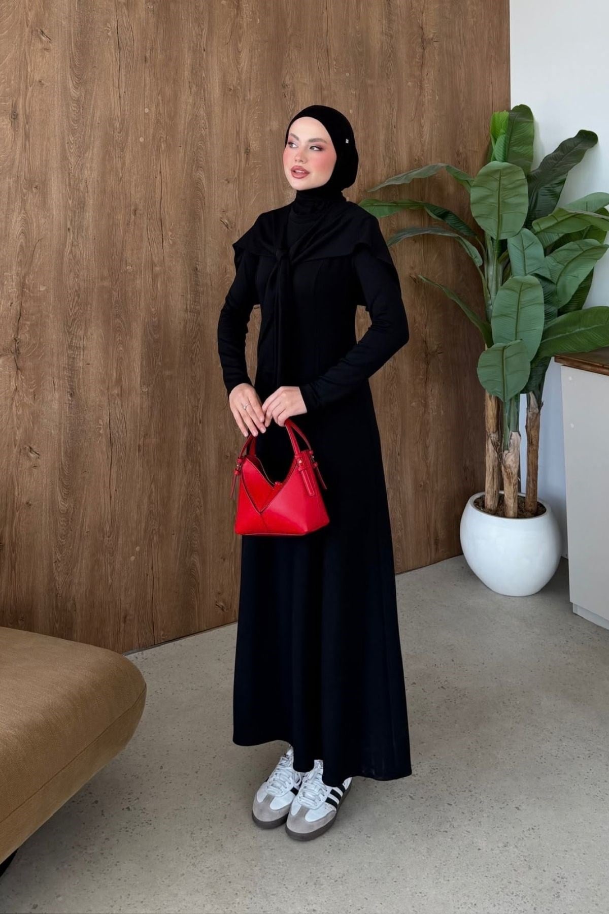 Meylin Şal Detay Elbise Siyah, Fiyatları 