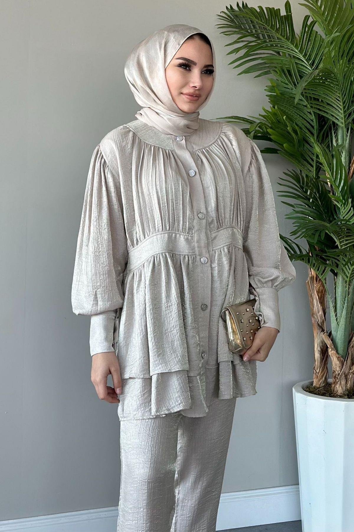 Mia Pantolon Takım Bej, Fiyatları 