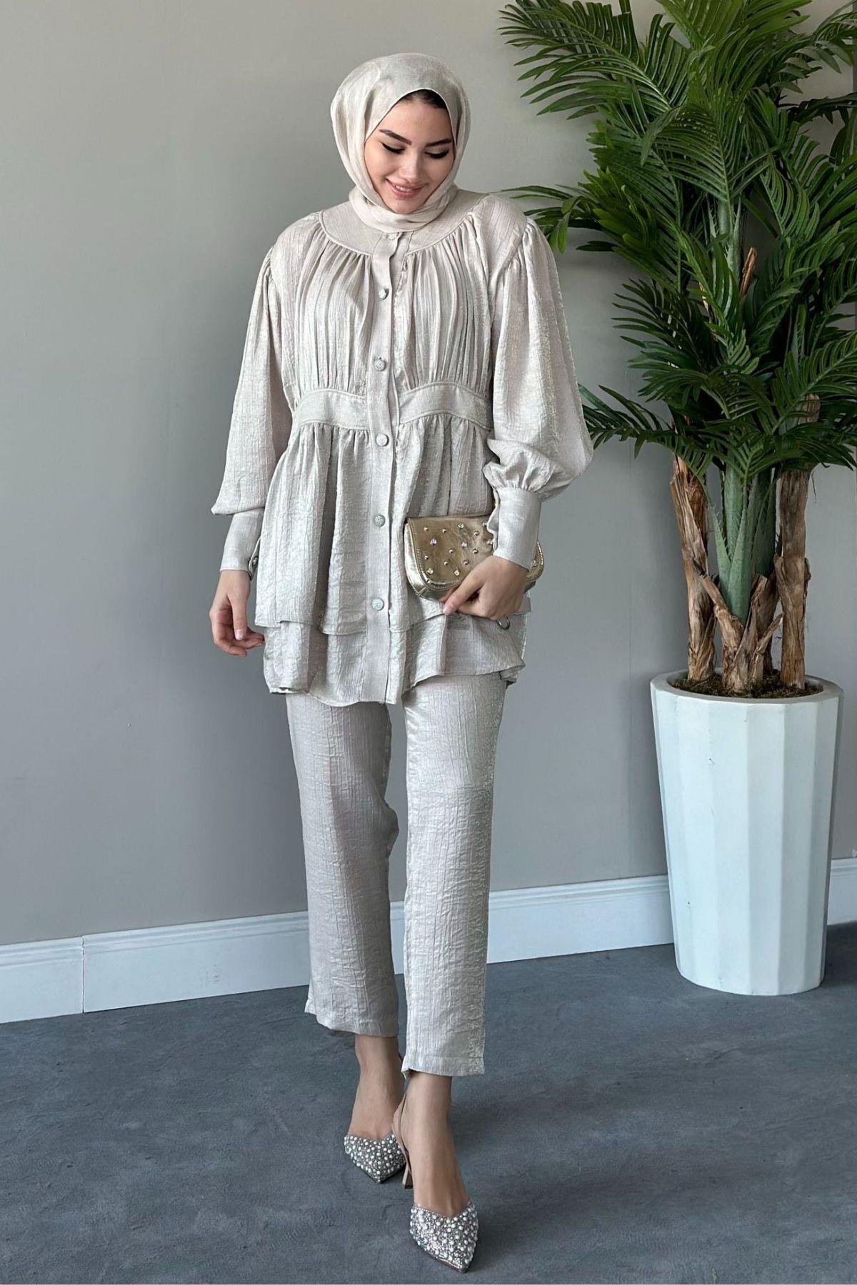 Mia Pantolon Takım Bej, Fiyatları 