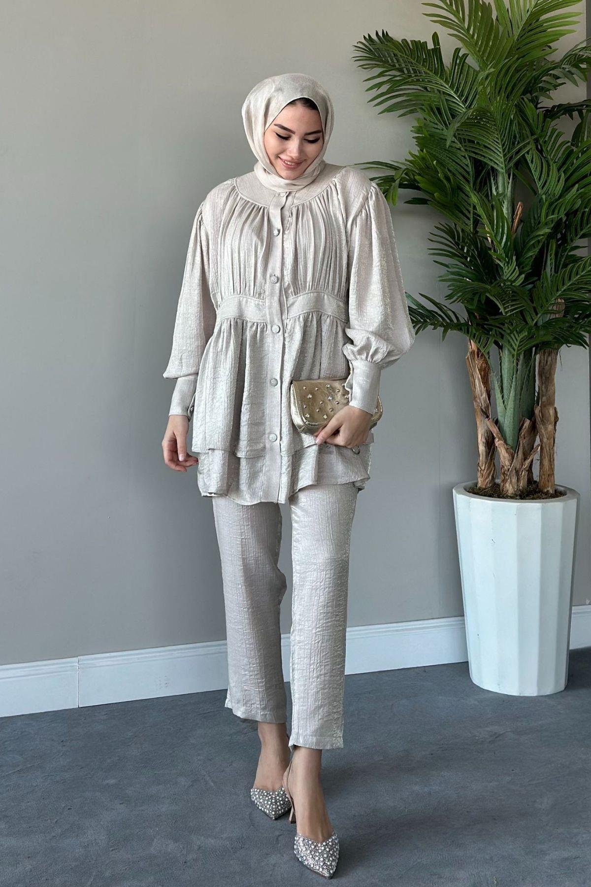 Mia Pantolon Takım Bej, Fiyatları 