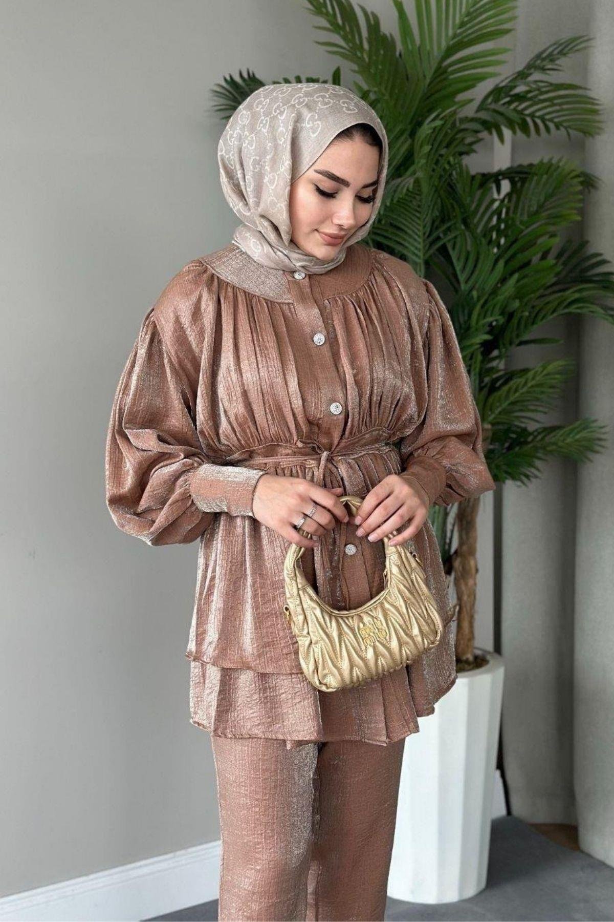 Mia Pantolon Takım Kahve, Fiyatları 