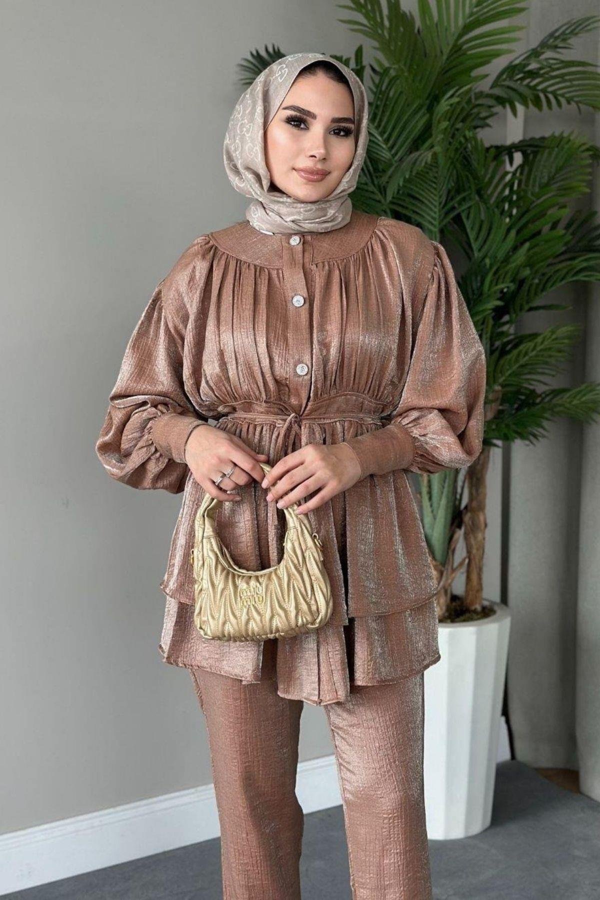 Mia Pantolon Takım Kahve, Fiyatları 