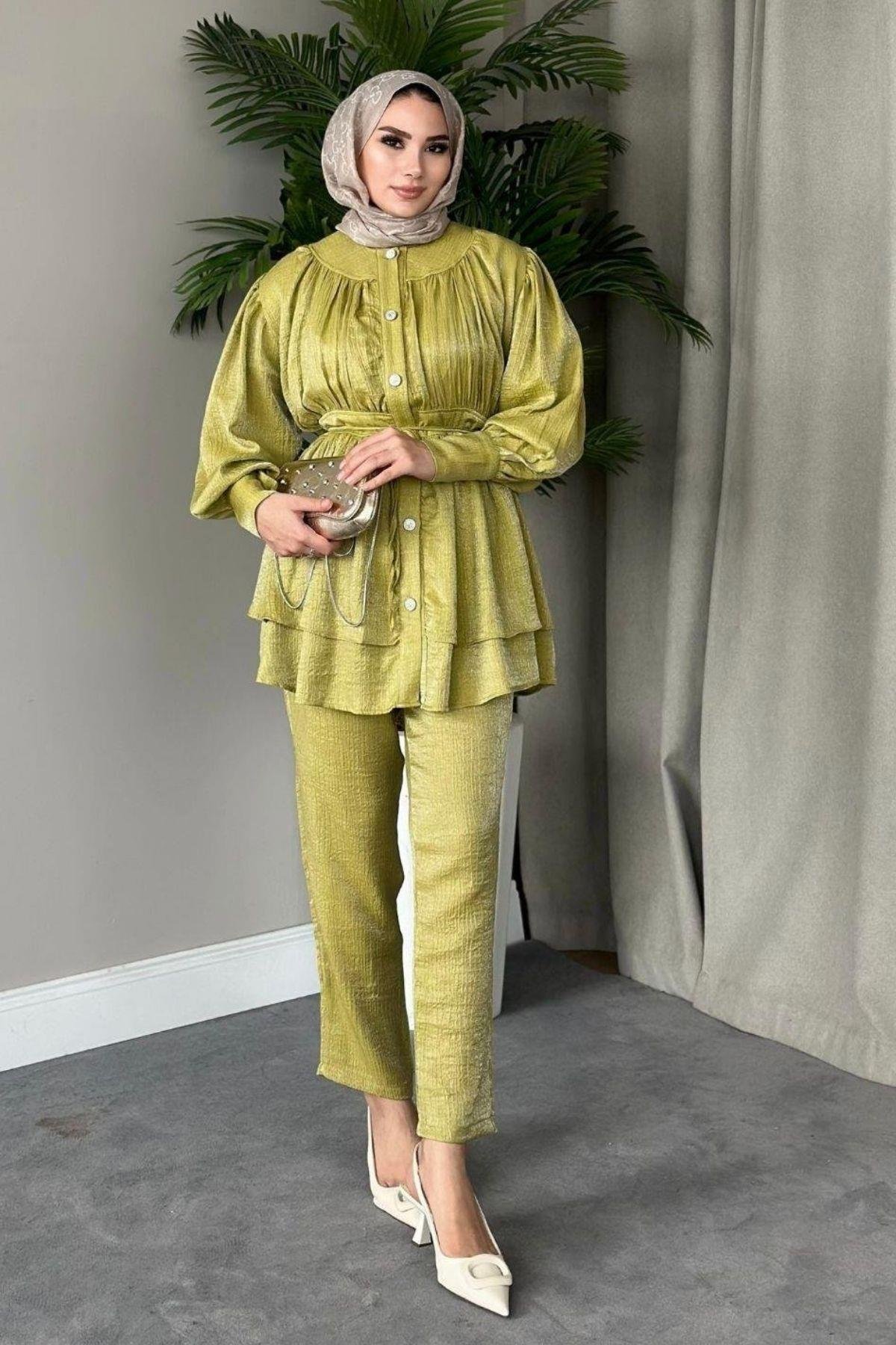 Mia Pantolon Takım Yağyeşili, Fiyatları 