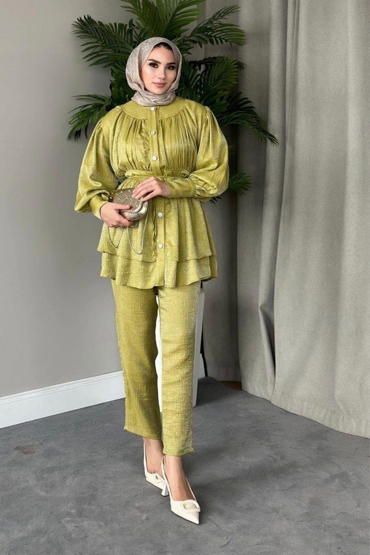 Mia Pantolon Takım Yağyeşili, Fiyatları 