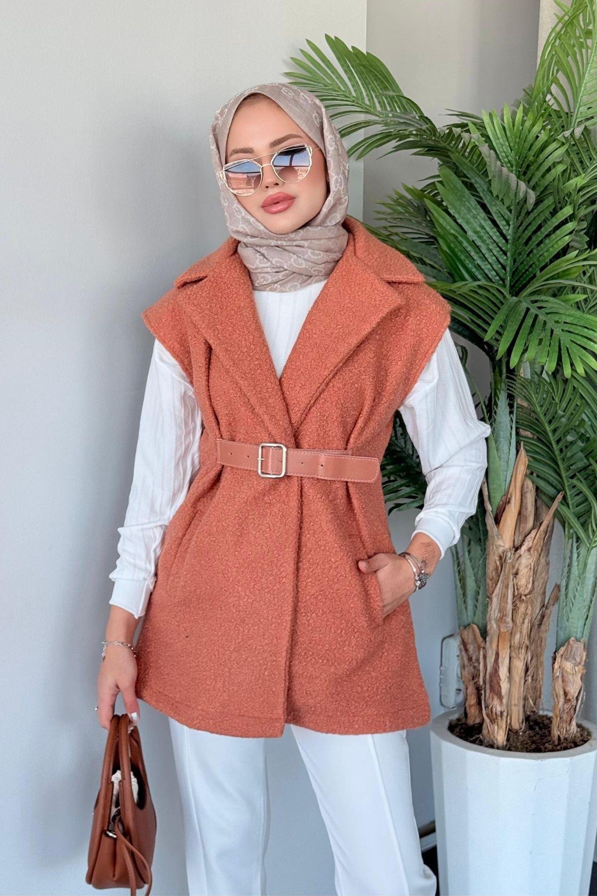 Miayse Teddy Yelek Turuncu, Fiyatları 