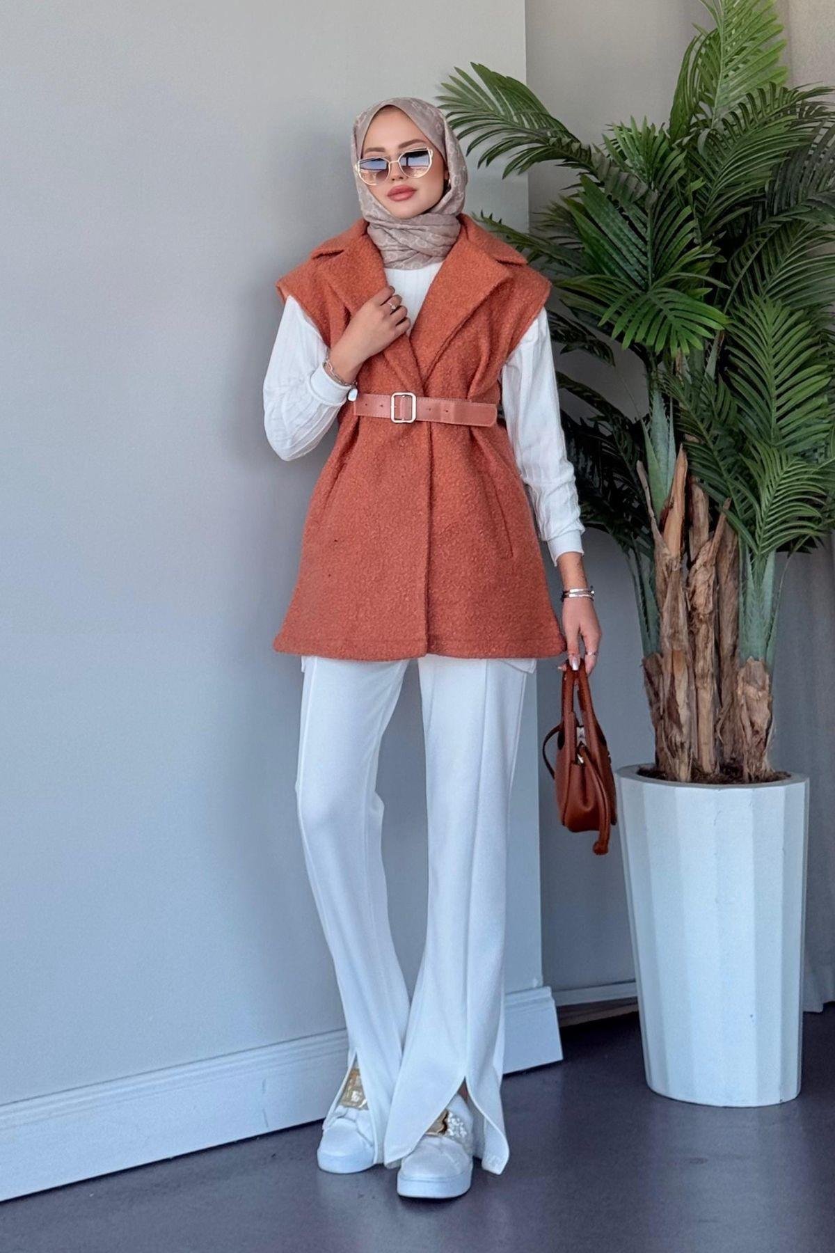 Miayse Teddy Yelek Turuncu, Fiyatları 