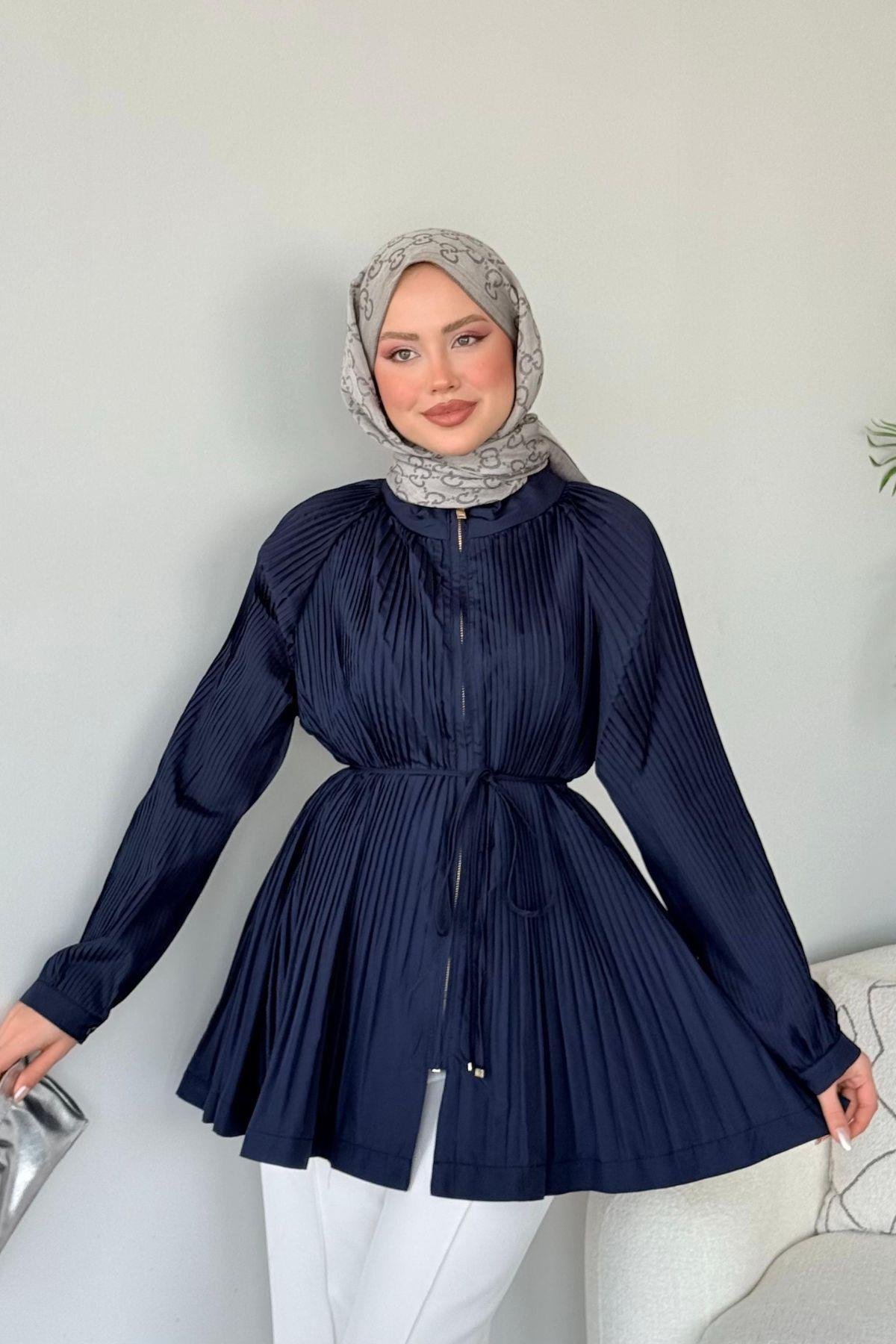 Micro Piliseli Kap Lacivert, Fiyatları 