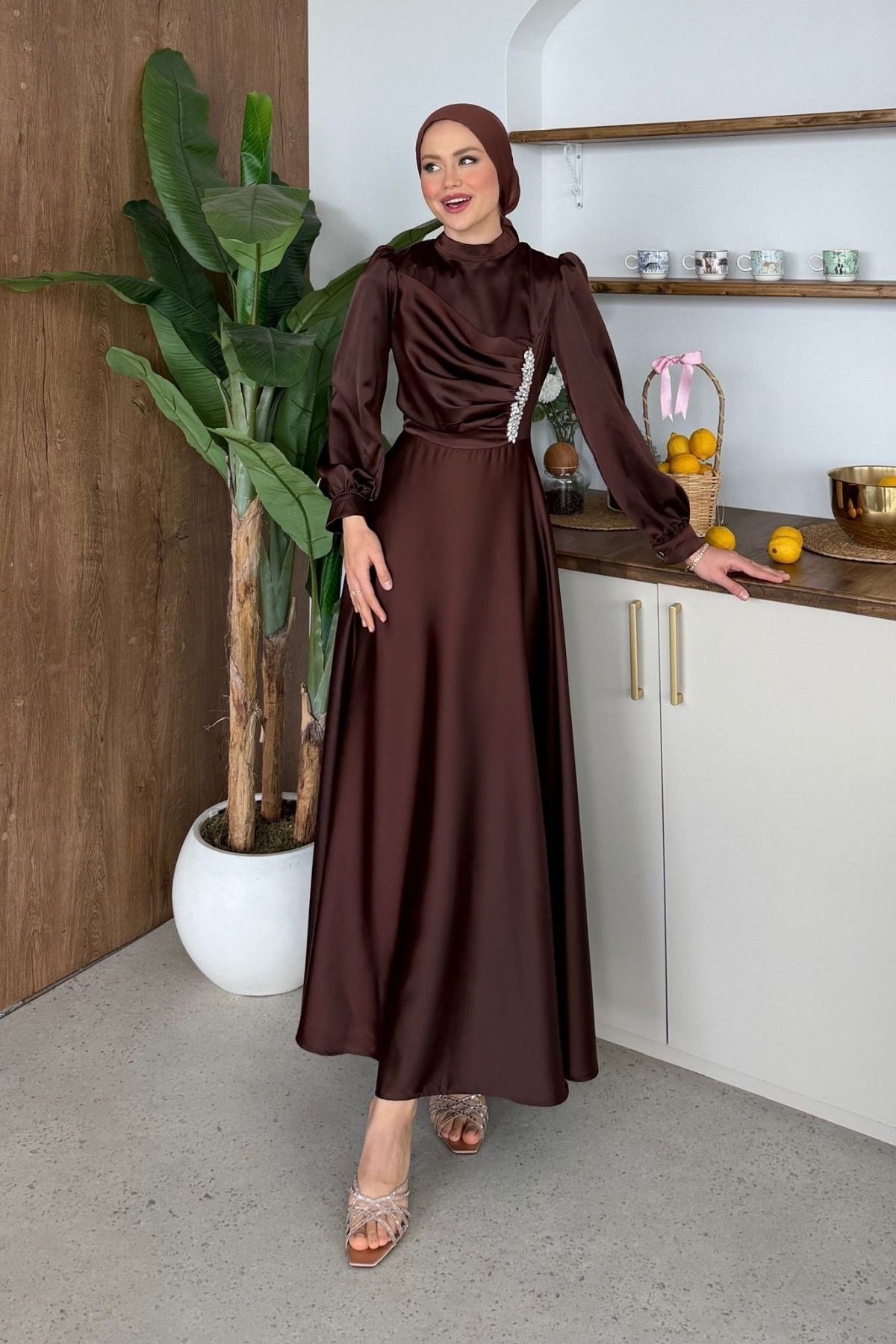 Mihrimah Saten Abiye Kahve, Fiyatları 