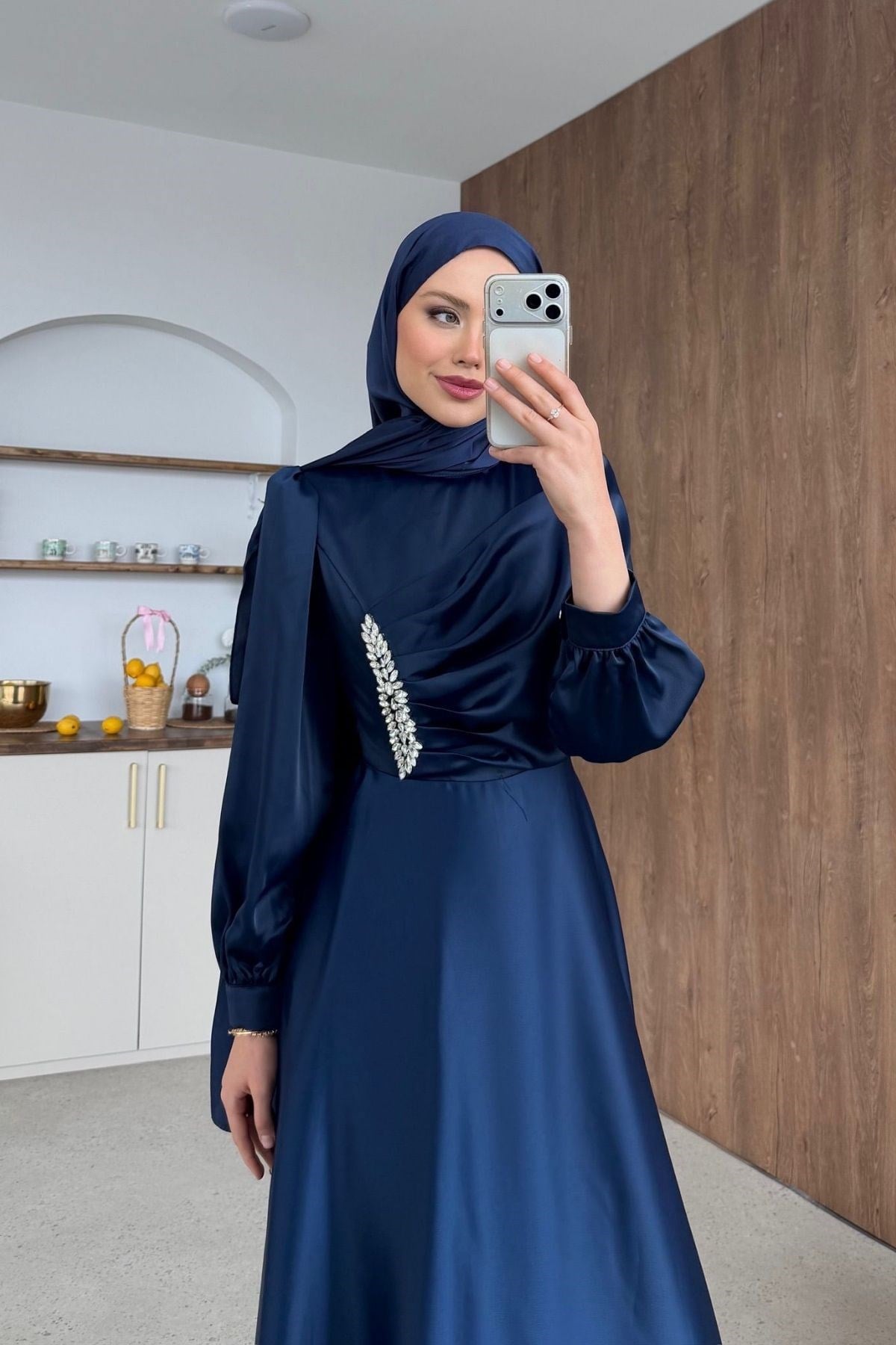 Mihrimah Saten Abiye Lacivert, Fiyatları 