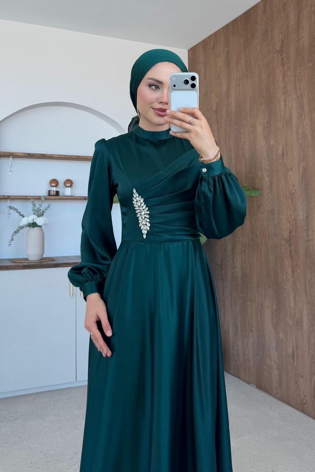Mihrimah Saten Abiye Zümrüt, Fiyatları 