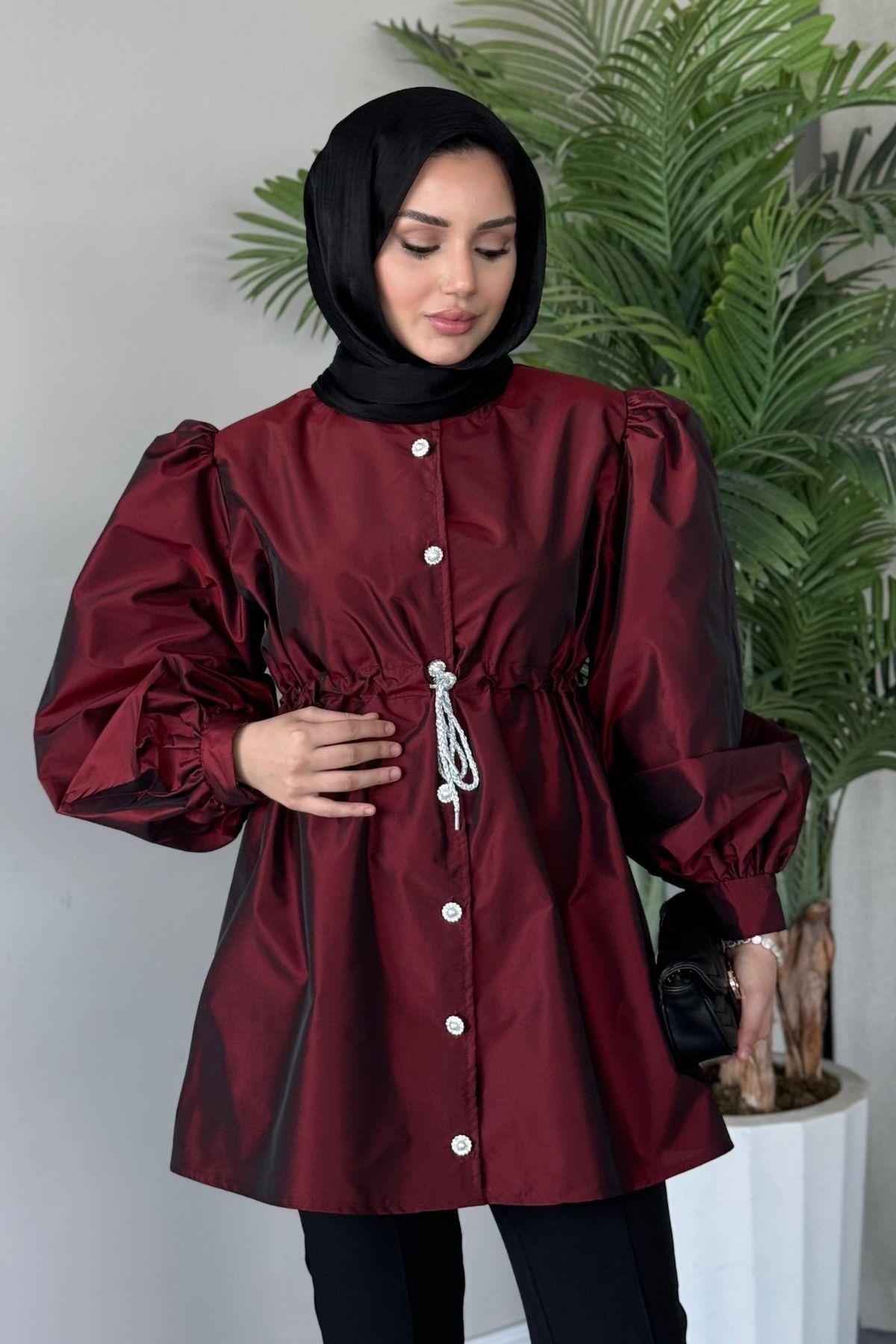 Mihrimah Taşlı Ceket Bordo, Fiyatları 