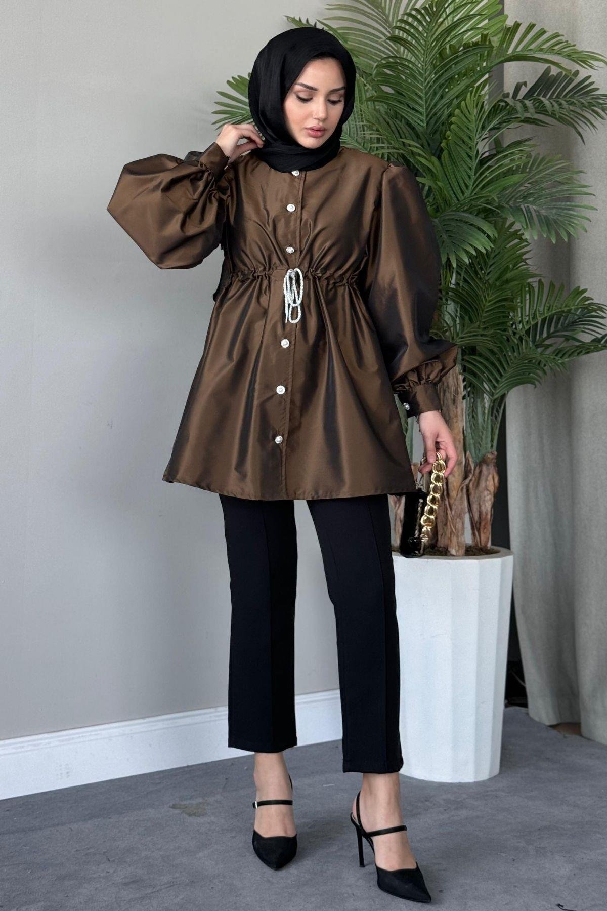 Mihrimah Taşlı Ceket Kahve, Fiyatları 