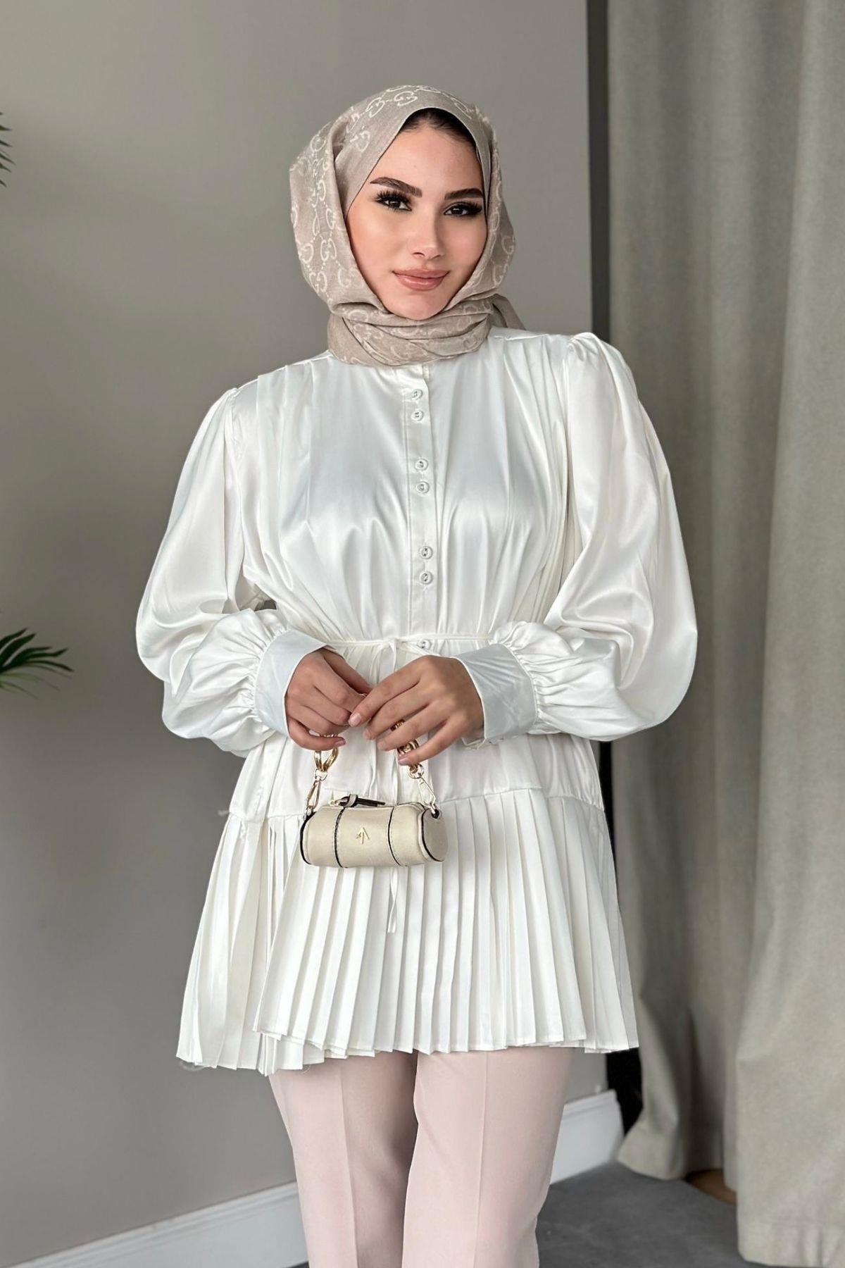 Milano Piliseli Gömlek Beyaz, Fiyatları 