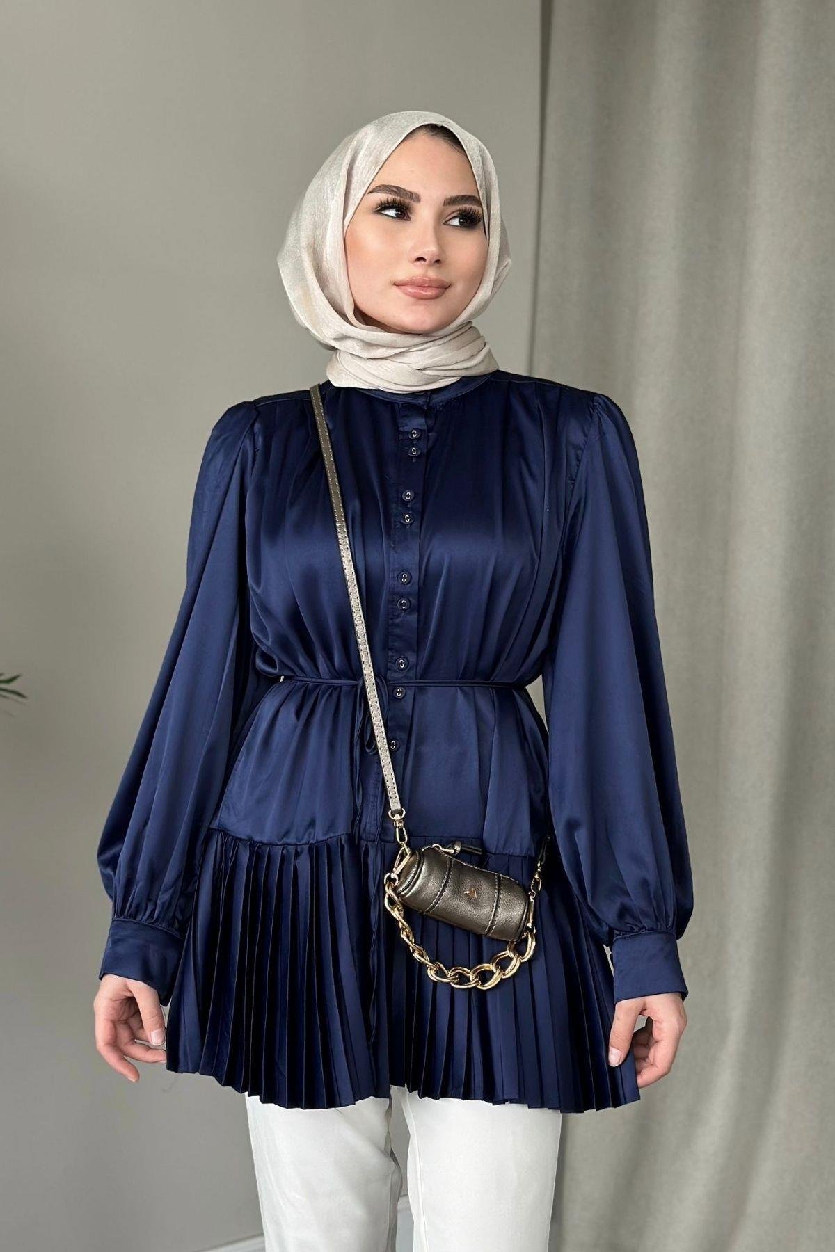 Milano Piliseli Gömlek Lacivert, Fiyatları 