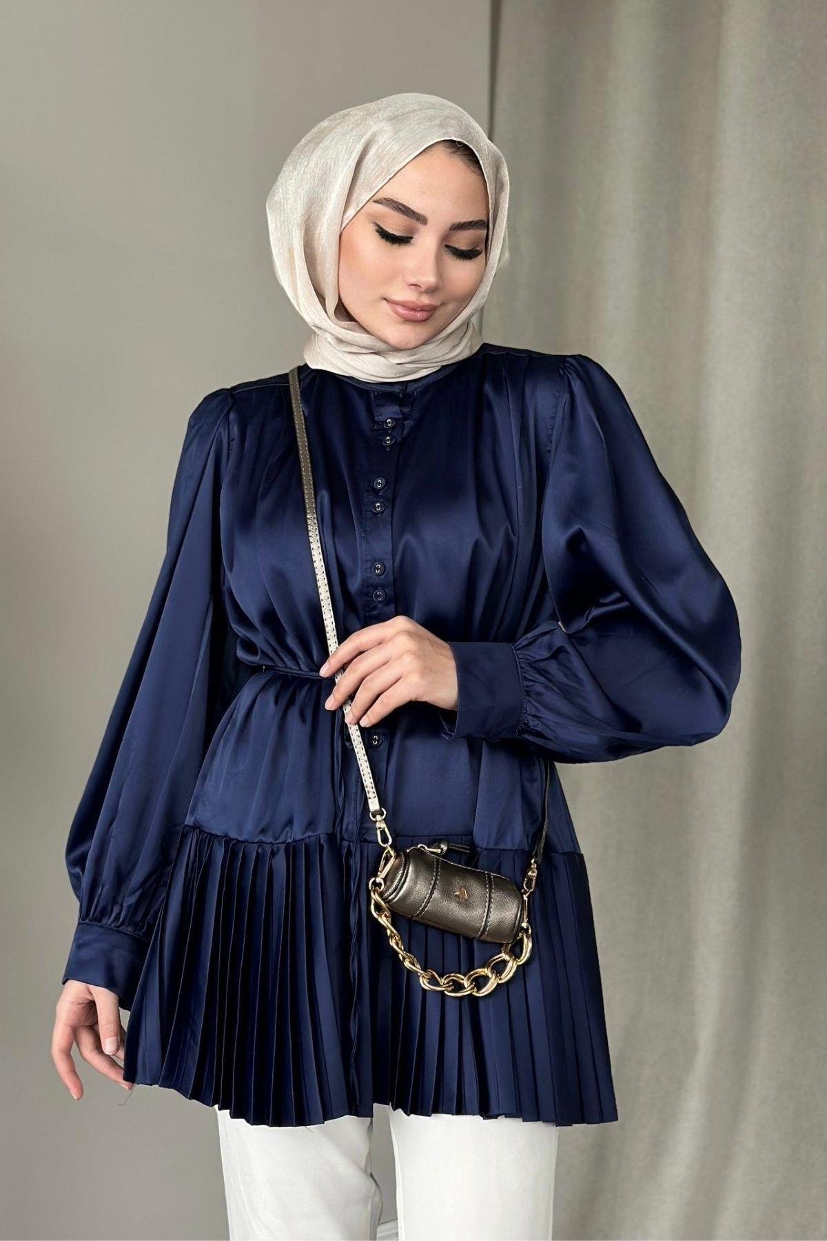 Milano Piliseli Gömlek Lacivert, Fiyatları 