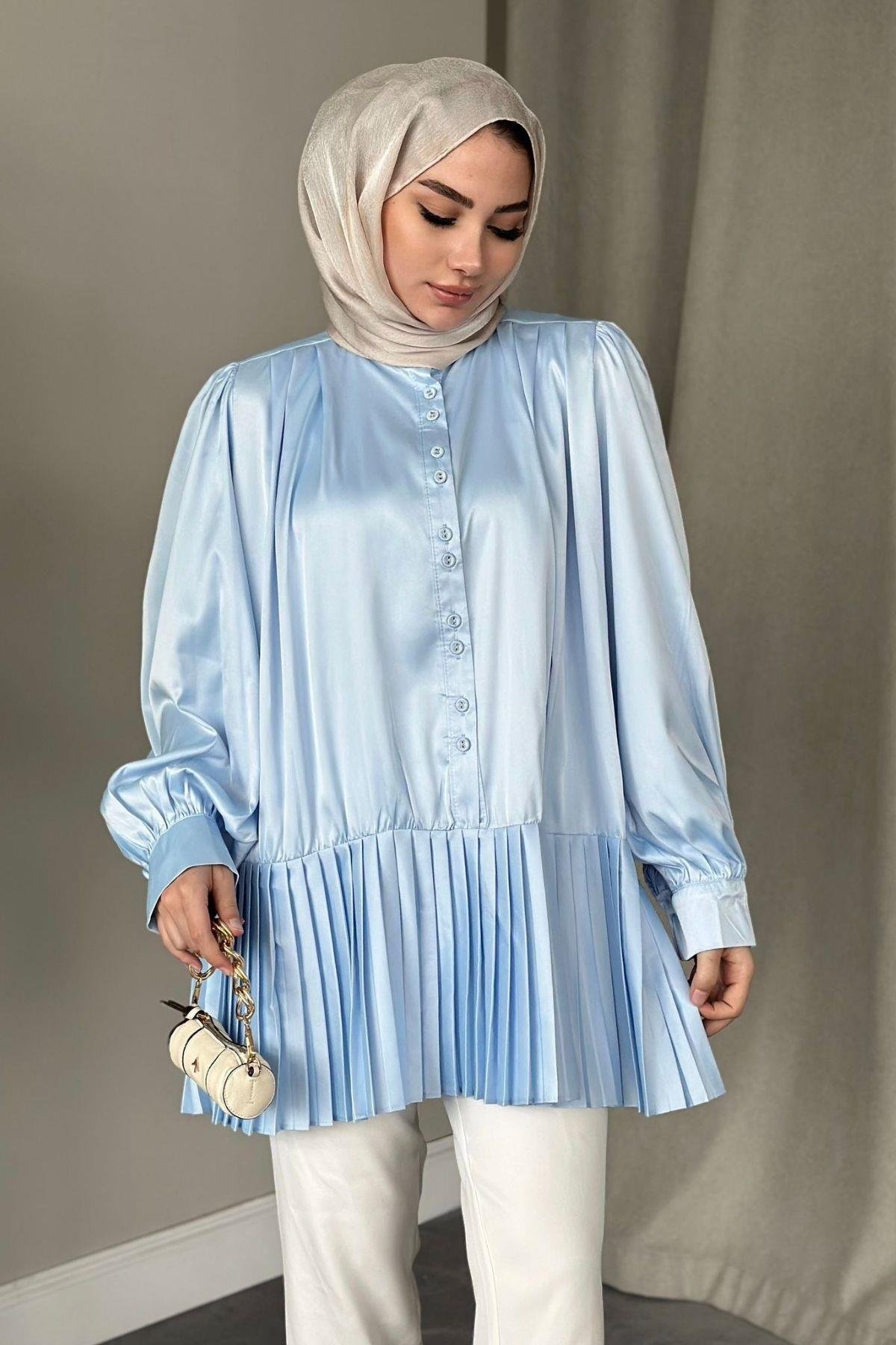 Milano Piliseli Gömlek Mavi, Fiyatları 