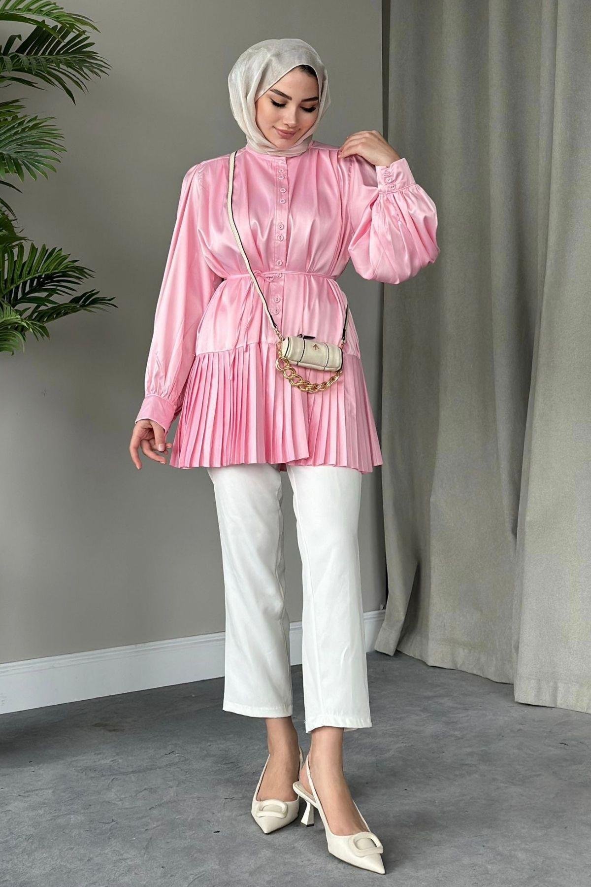 Milano Piliseli Gömlek Pembe, Fiyatları 