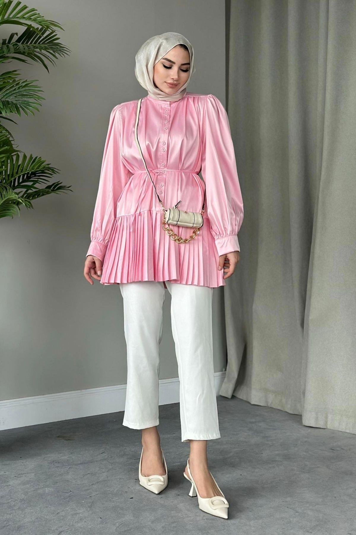 Milano Piliseli Gömlek Pembe, Fiyatları 