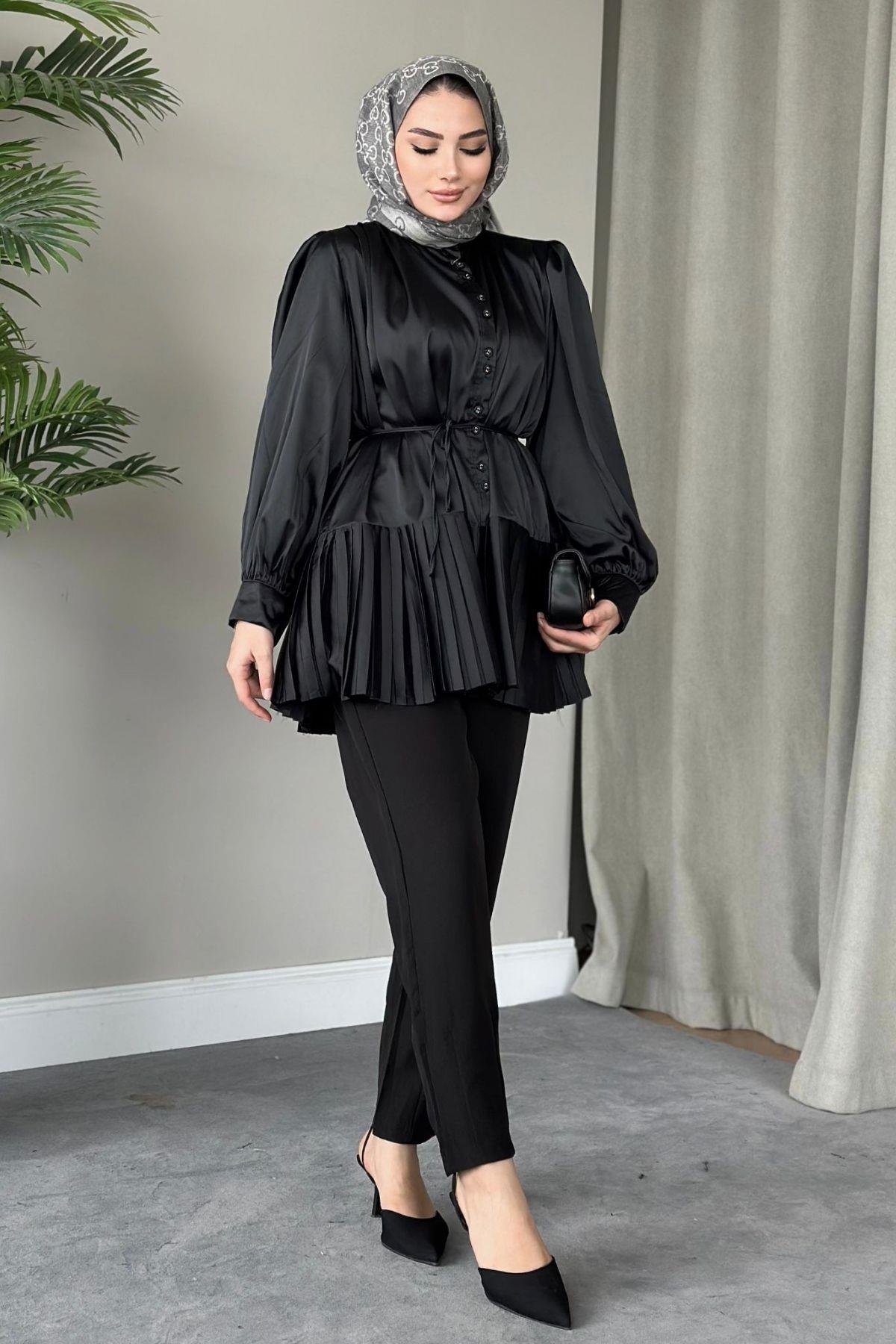 Milano Piliseli Gömlek Siyah, Fiyatları 