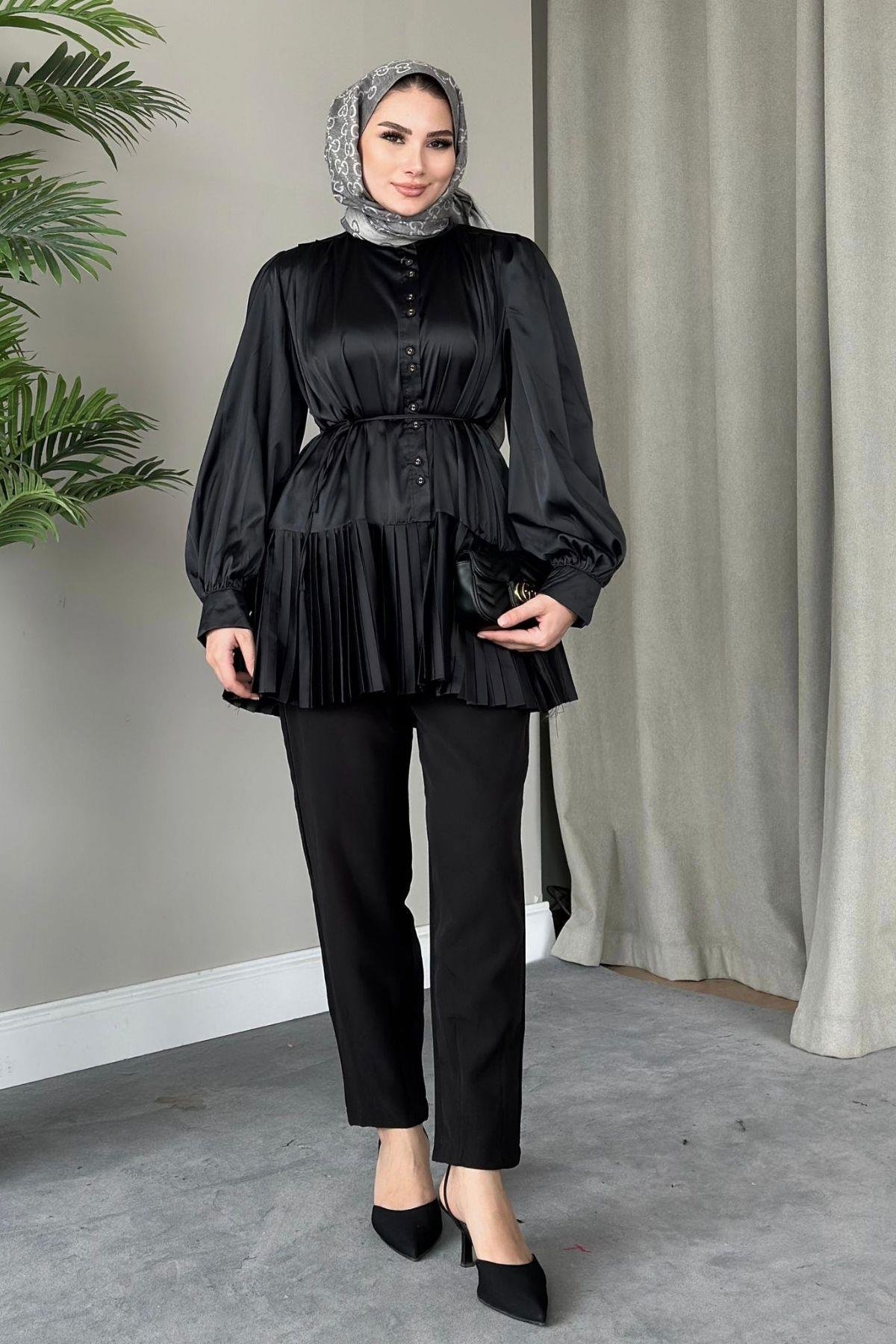 Milano Piliseli Gömlek Siyah, Fiyatları 