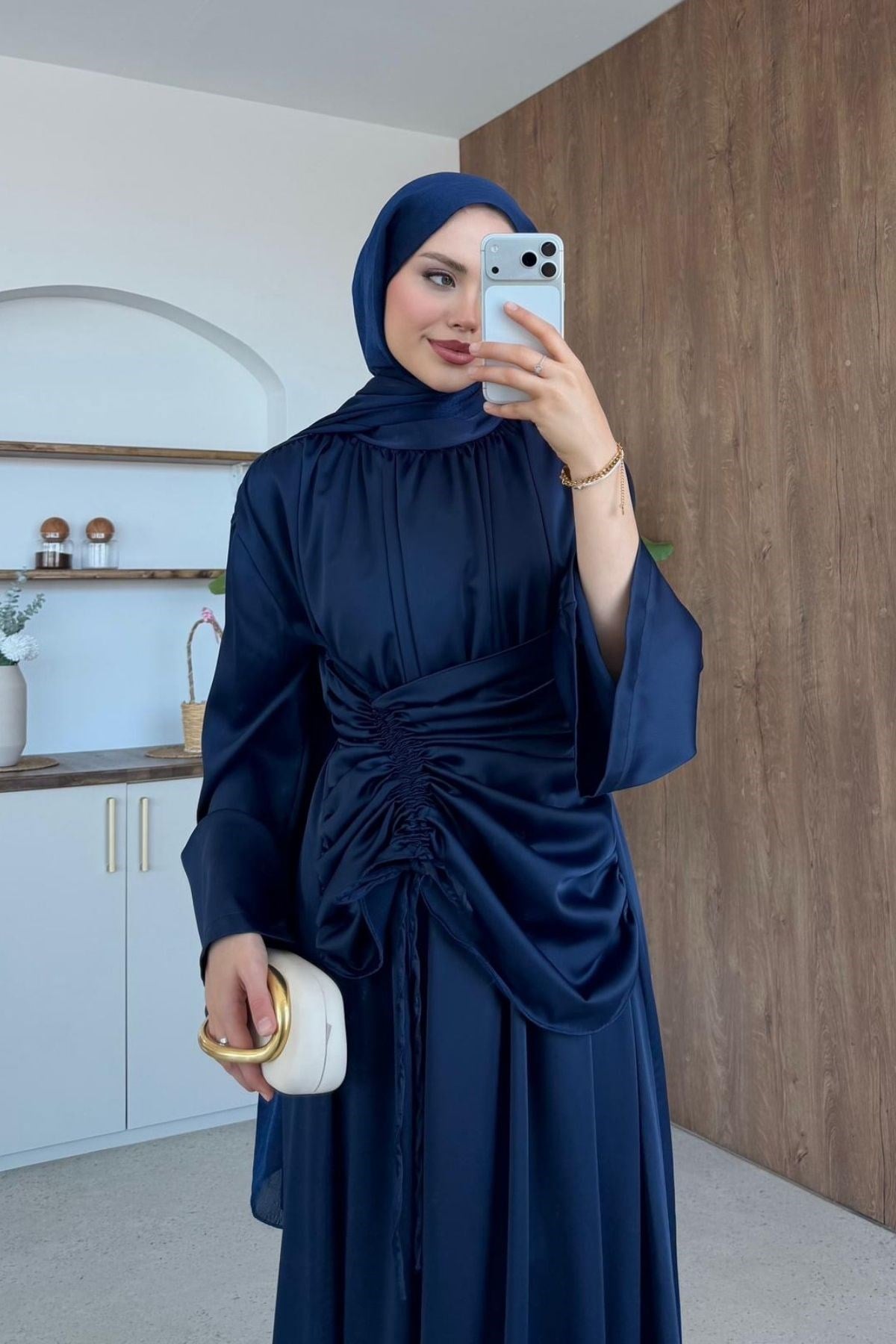 Mirella Saten Elbise Lacivert, Fiyatları 