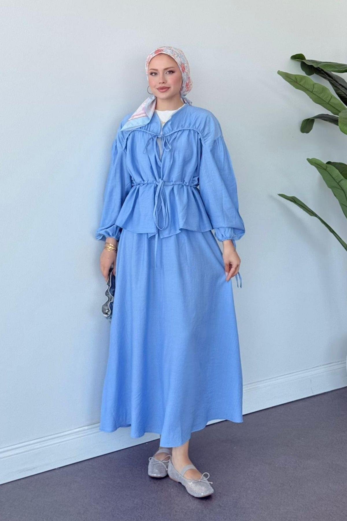 Mısır Takım Mavi, Fiyatları Mısır Takım Mavi- Haza Moda 