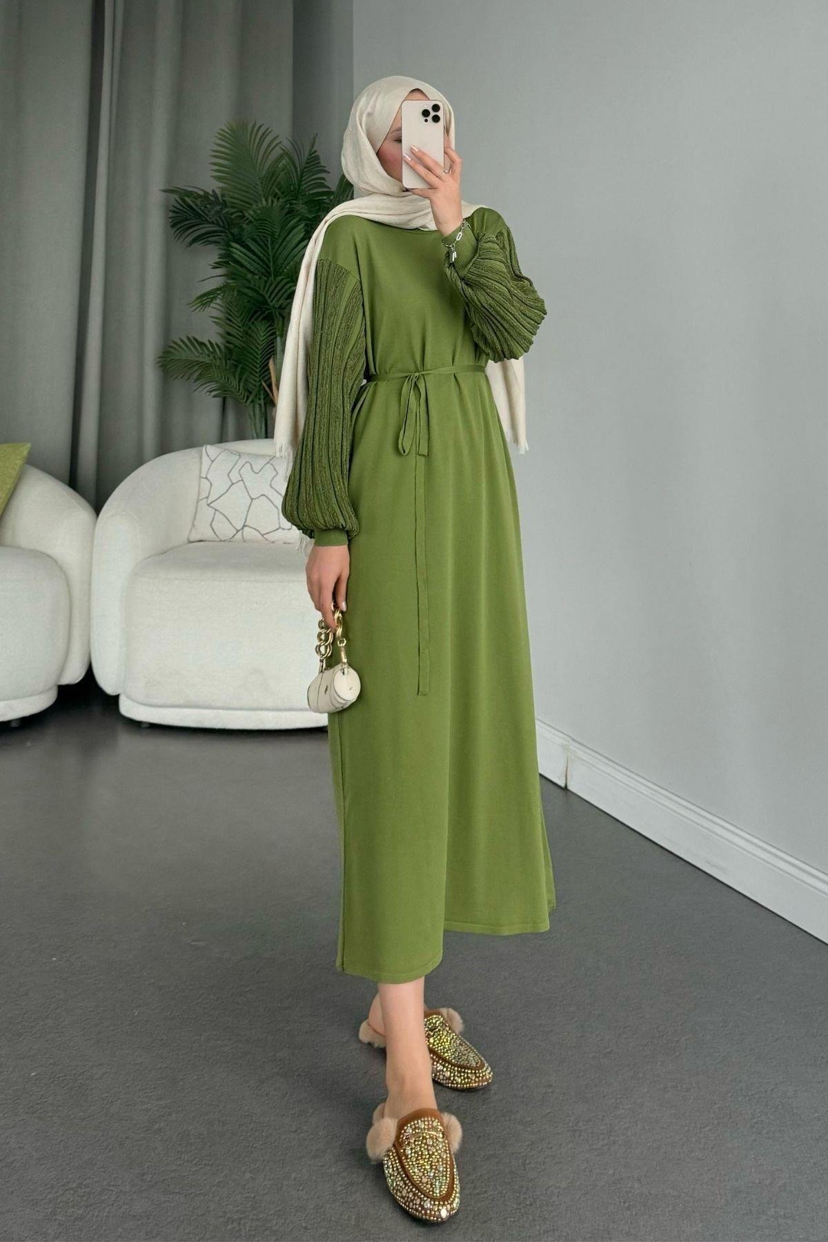 Missina Merserize Elbise Yeşil, Fiyatları 