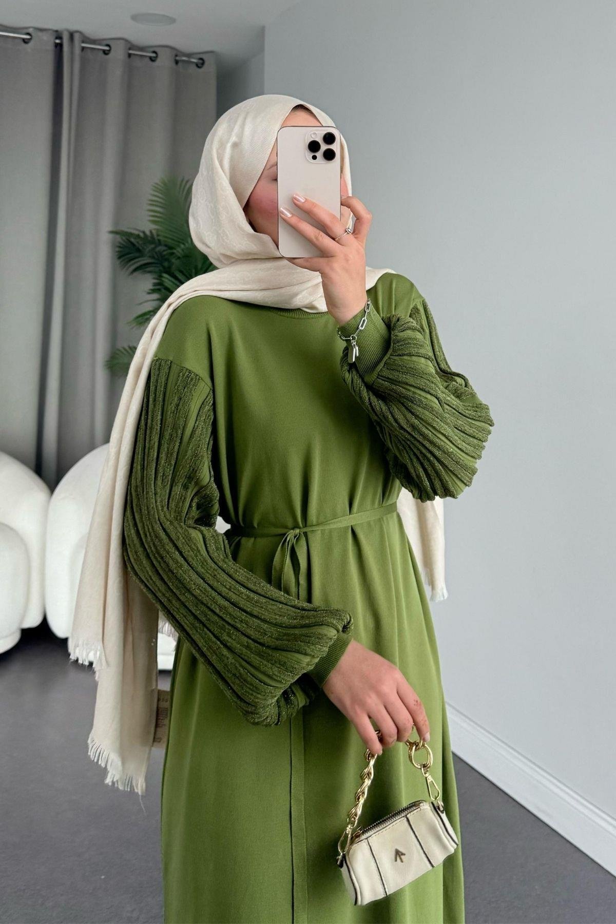 Missina Merserize Elbise Yeşil, Fiyatları 