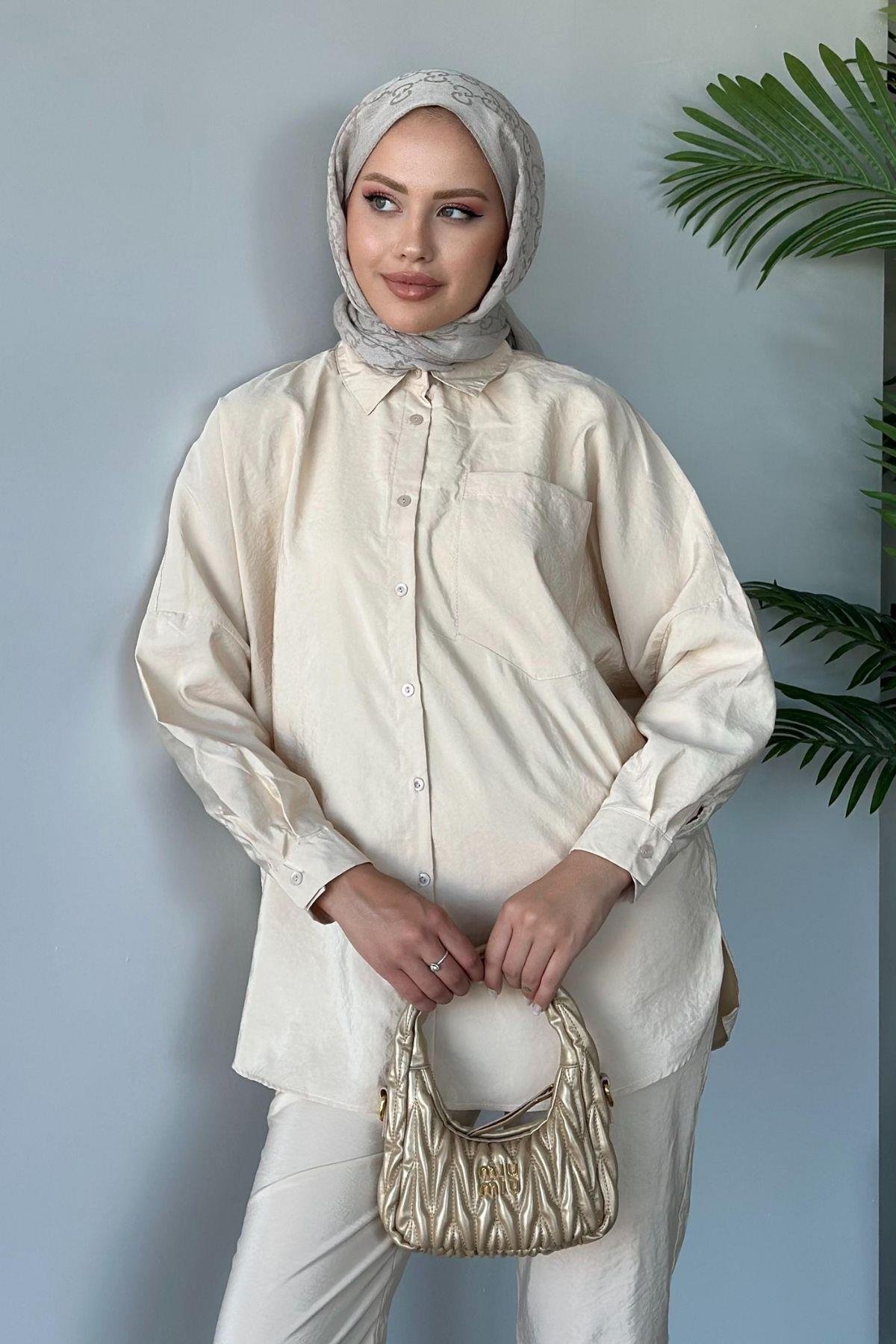 Moss Pantolonlu Takım Bej, Fiyatları 